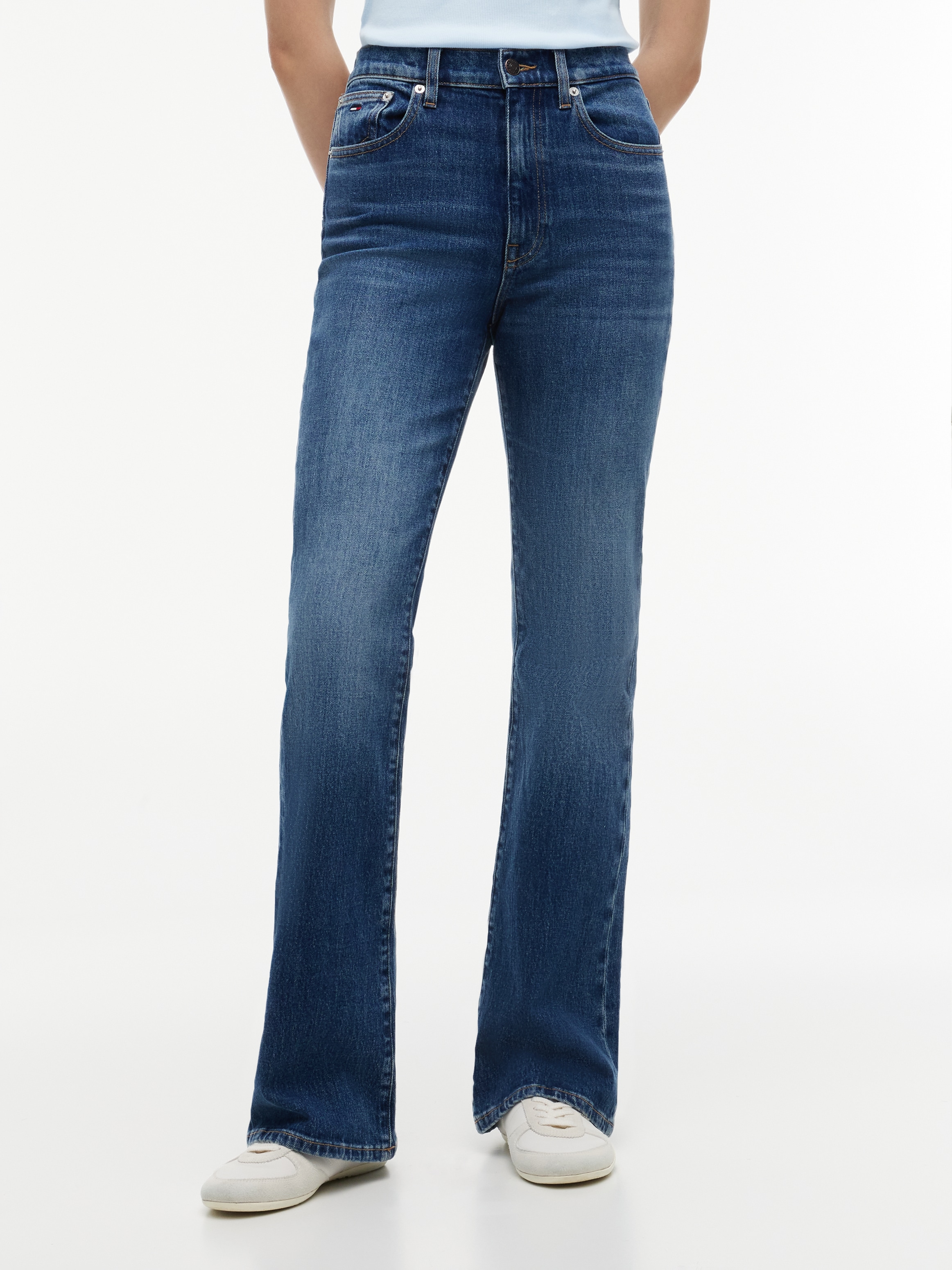 Image of Tommy Jeans Bootcut-Jeans "SYLVIA HGH FLR CJ1" Baumwolle mit Stretch, high waist, Flared Fit