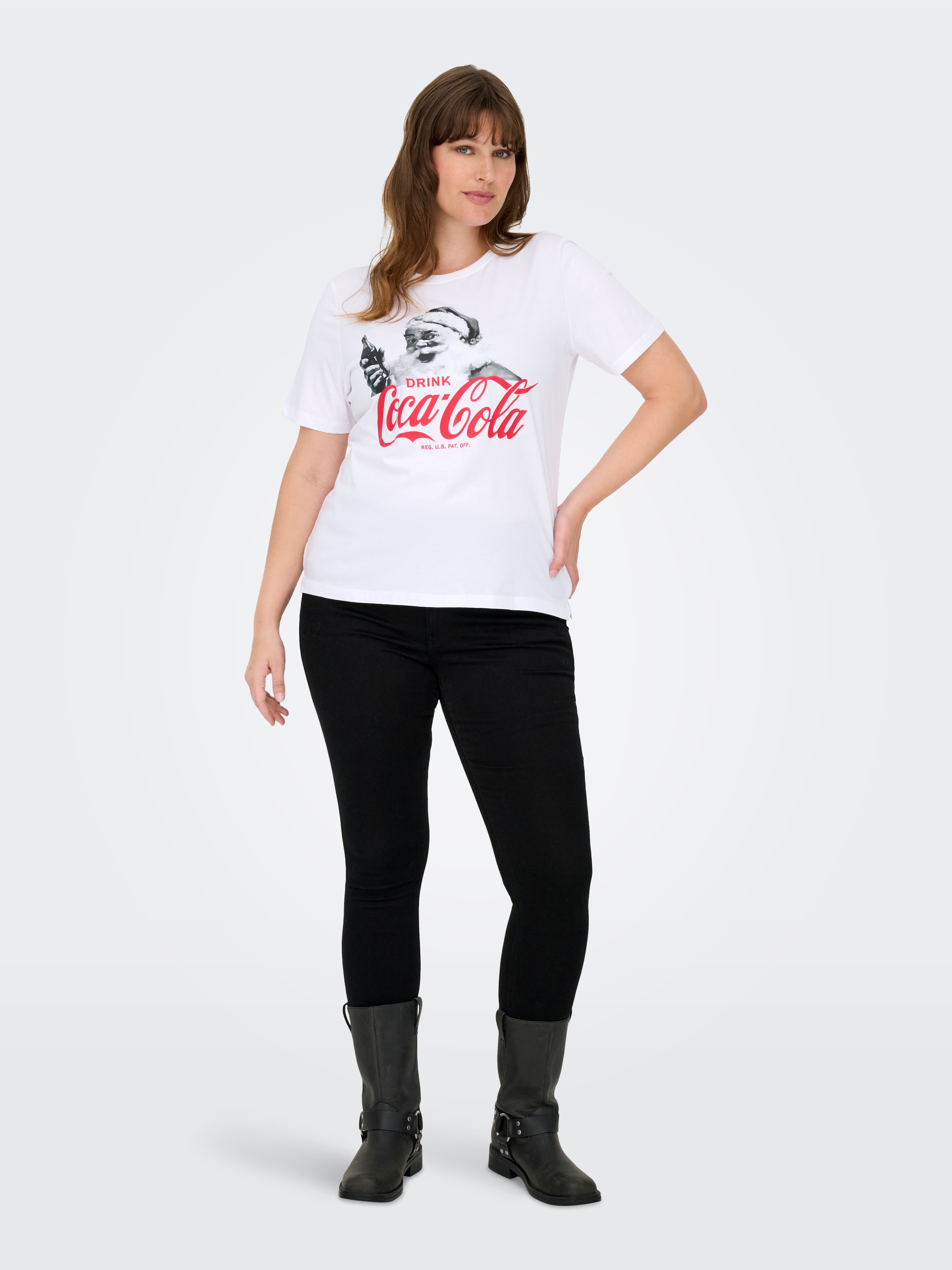 ONLY CARMAKOMA T-shirt à manches courtes »CARCOCA COLA XMAS LIFE S/S TOP JRS«
