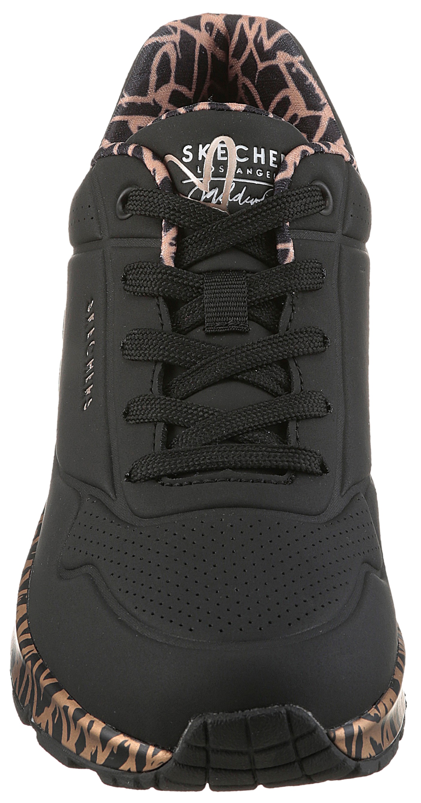 Skechers Wedgesneaker »UNO-LOVING LOVE«  Freizeitschuh, Halbschuh, Schnürschuh mit coolem Graffiti-Print