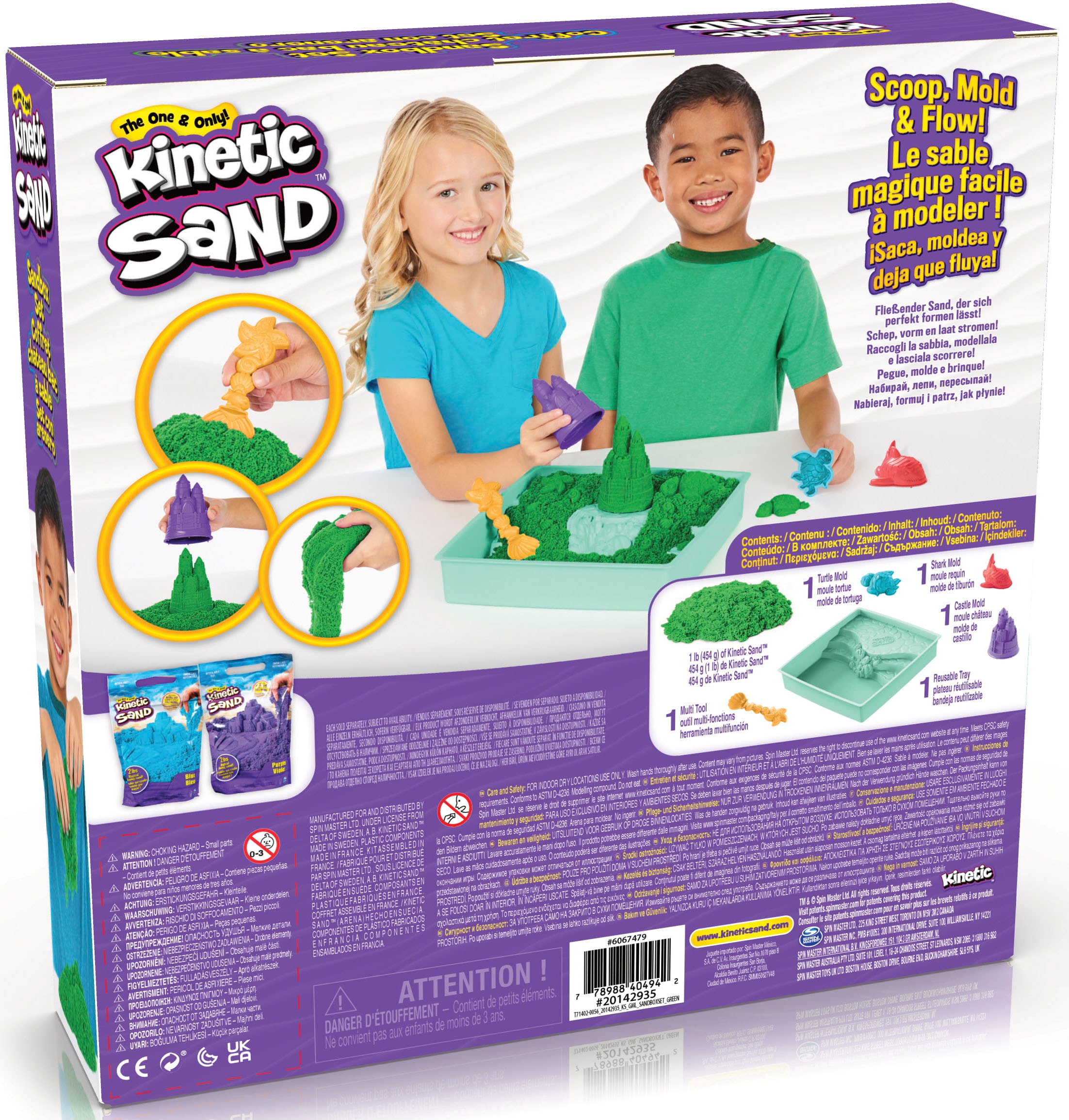 Spin Master Set créatif »Kinetic Sand - Box 454 g - Grün«