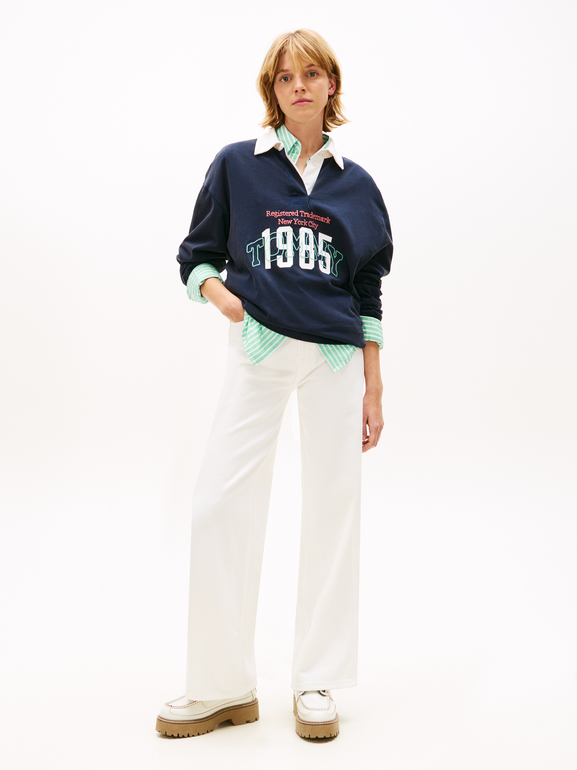 Tommy Jeans Loose-fit-Jeans »CLAIRE HR WD BJ4199« mit hohem Bund, Wide Leg