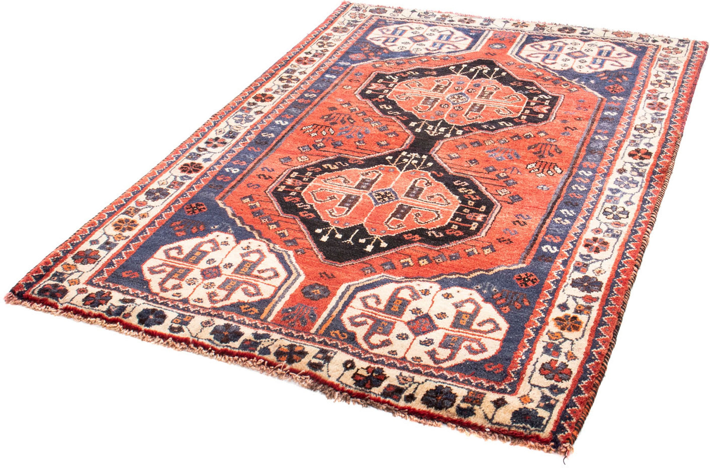 Image of morgenland Orientteppich »Perser - Nomadic - 170 x 115 cm - hellrot«, rechteckig, 10 mm Höhe, Wohnzimmer, Handgeknüpft, Einzelstück mit Zertifikat bei Ackermann Versand Schweiz