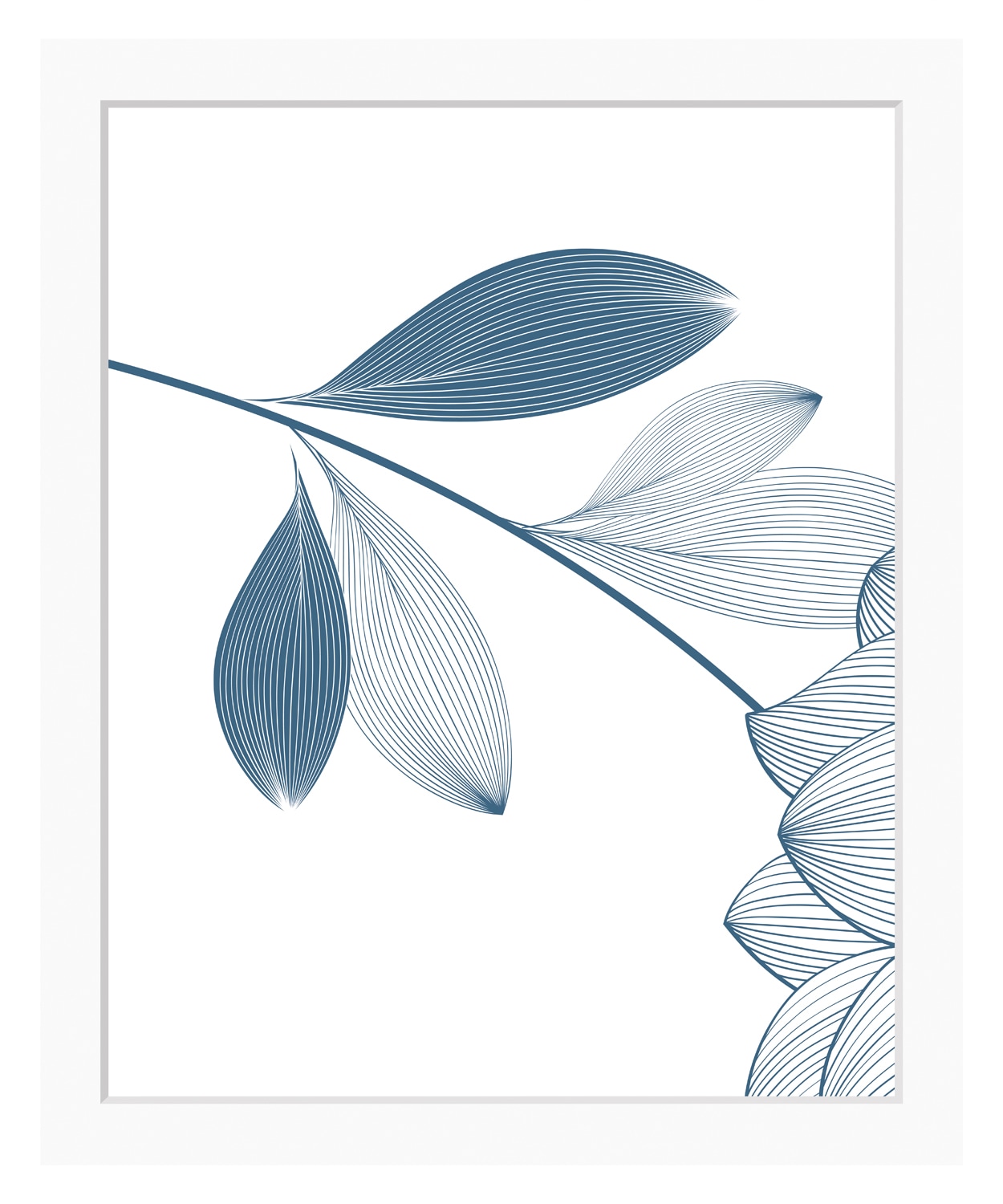 Image of queence Bild "Anja" Blumen Blätter Kunst Modern Pflanzen Pflanzenbilder Set, Blumen, gerahmt