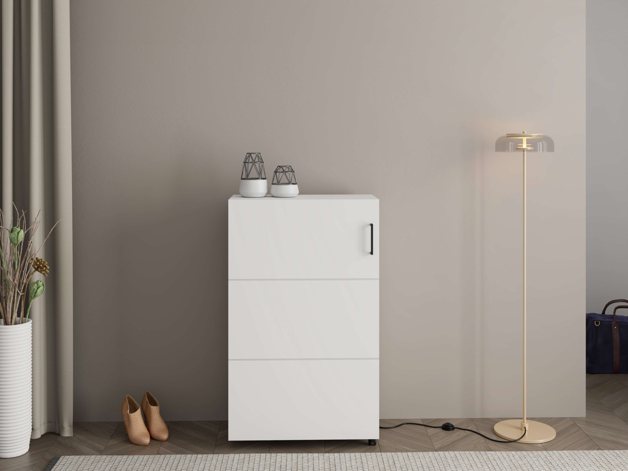 Home affaire Schuhschrank »Islay, Schuhkommode, Schuhregal, Flurschrank, Dielenmöbel« Moderner Schuhschrank Islay: 4 Grössen, 3 Farben– platzsparendes Design