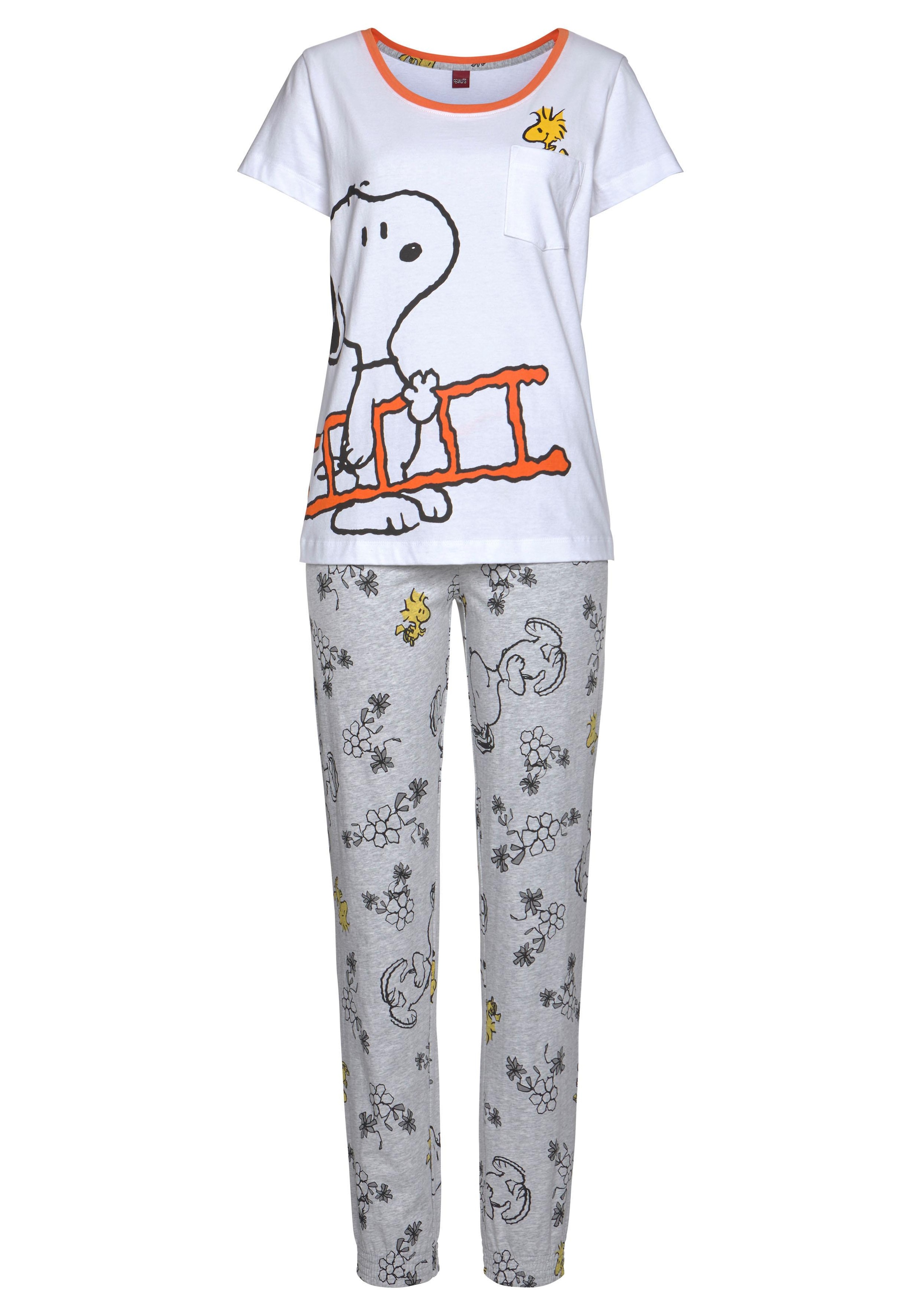 Snoopy (2 tlg., mit und versandkostenfrei Pyjama, Druck 1 Peanuts Woodstock auf Stück),