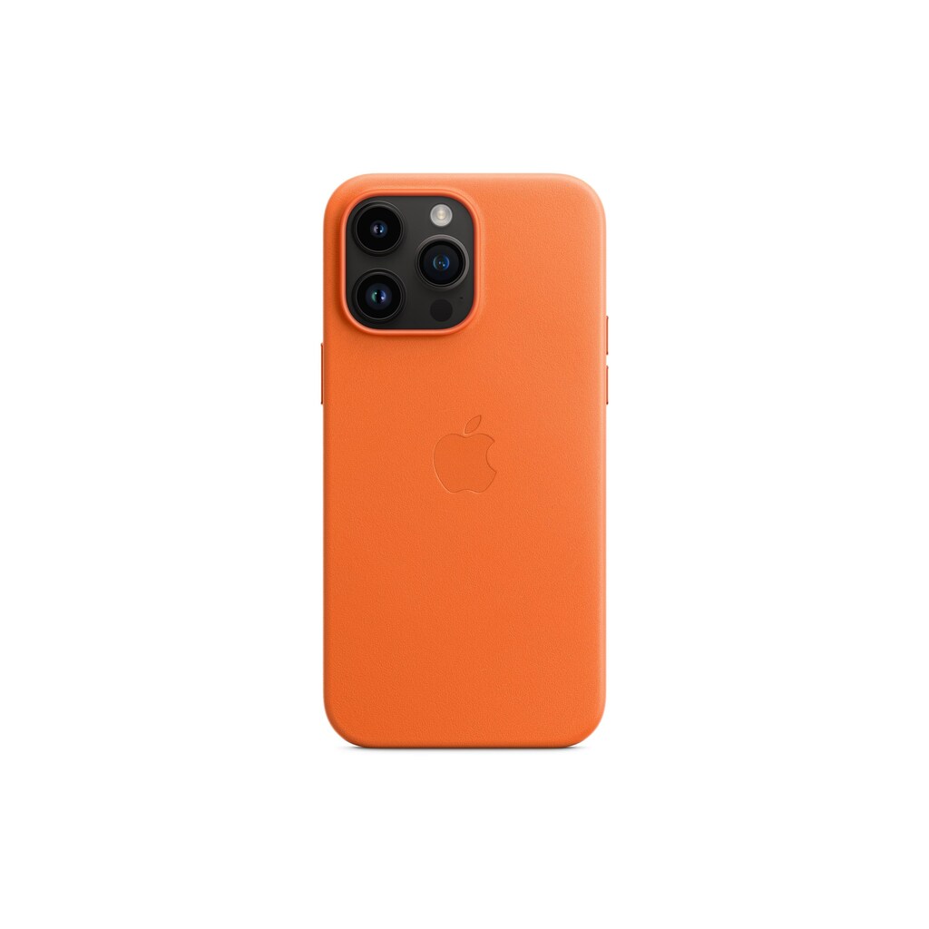 Apple Smartphone-Hülle »Pro Max Leather Case Orange«, iPhone 14 Pro Max