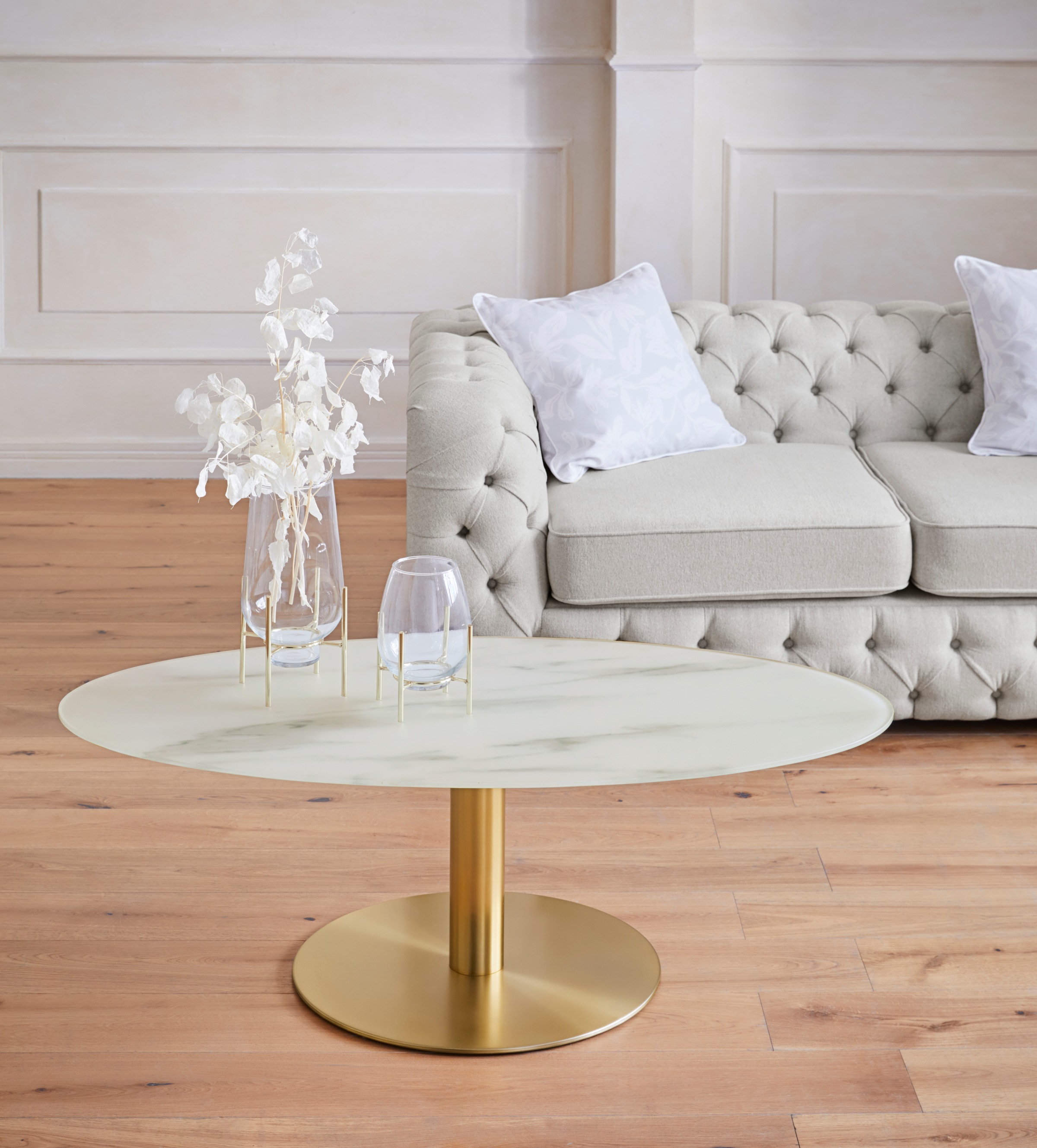 Image of Guido Maria Kretschmer Home&Living Couchtisch »Shinely«, 0,8 cm starke Tischplatte in Marmoroptik bei Ackermann Versand Schweiz