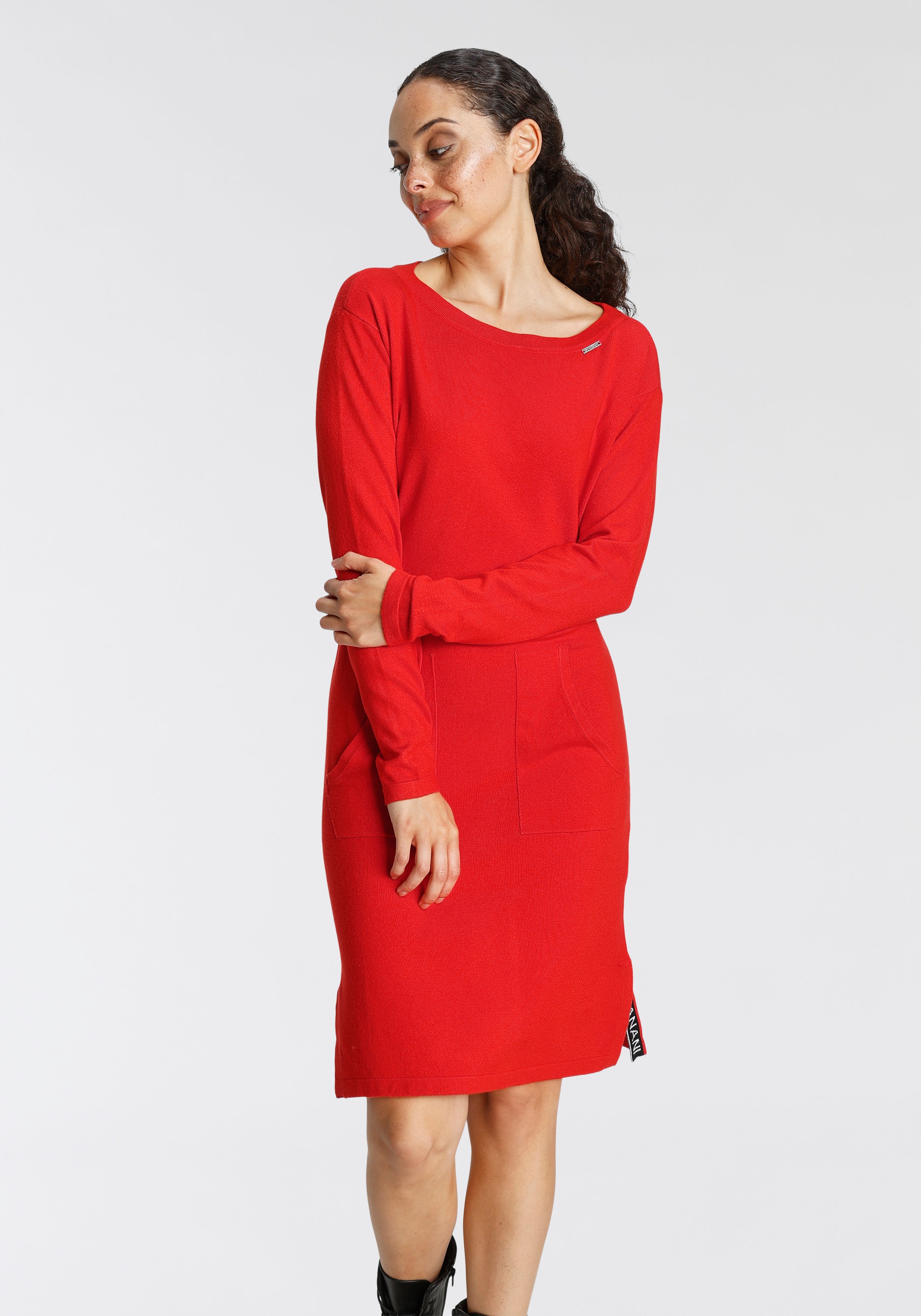 Image of Bruno Banani Strickkleid, sportive Details NEUE KOLLEKTION bei Ackermann Versand Schweiz