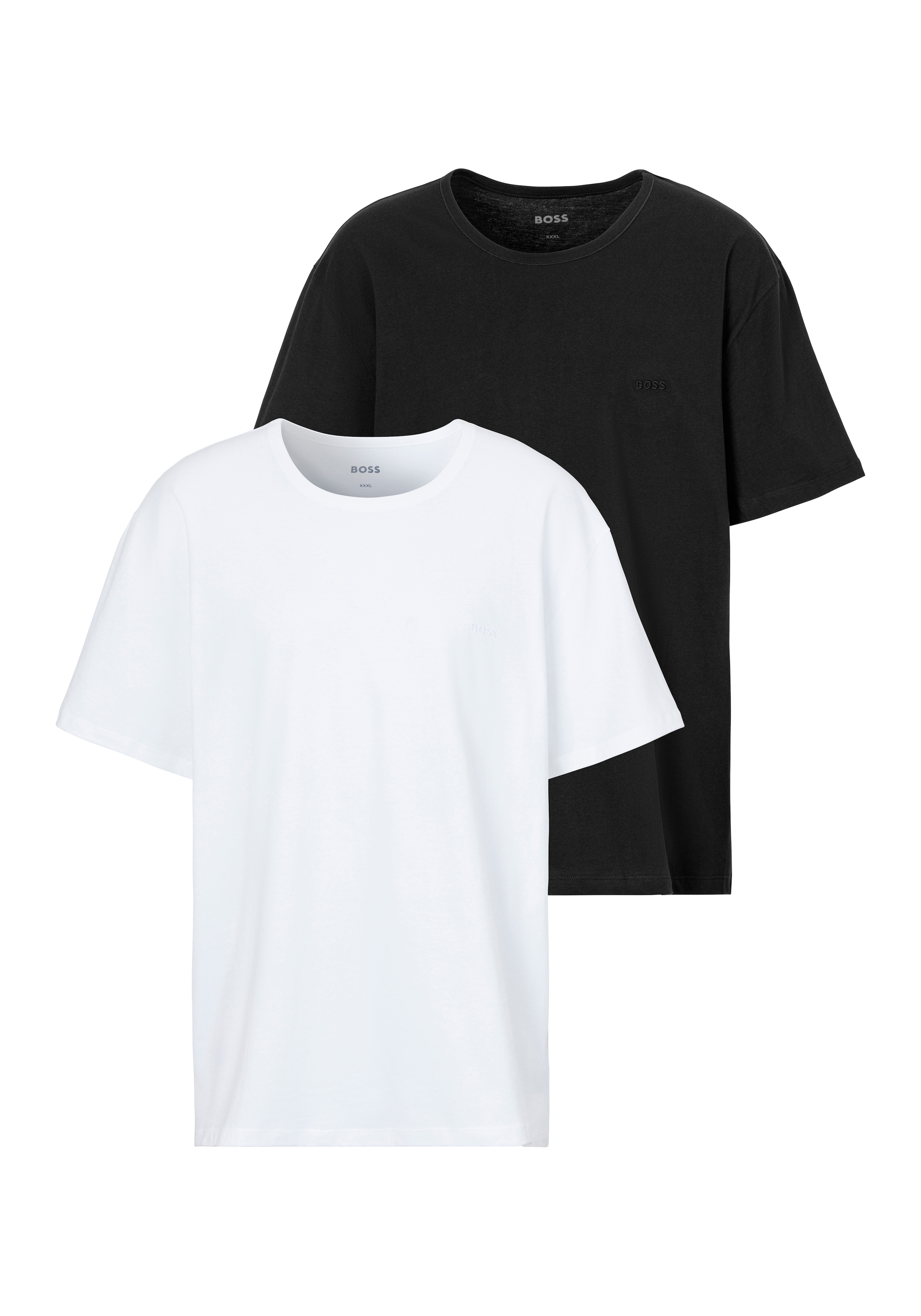 BOSS Rundhalsshirt »B-TShirtRN 2P Comfor«, (Packung, 2 tlg., 2er-Pack), mit tonalen Logo