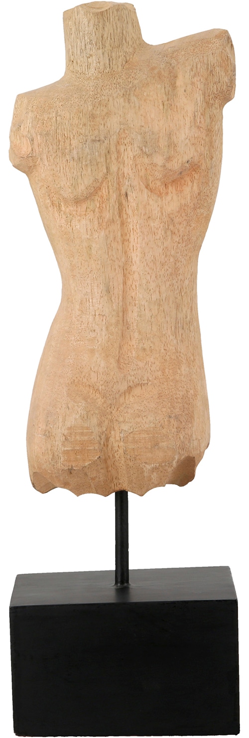 GILDE Sculpture »Skulptur Torso naturfarben« torse sculpture abstraite présentoir décoratif accessoire d'intérieur