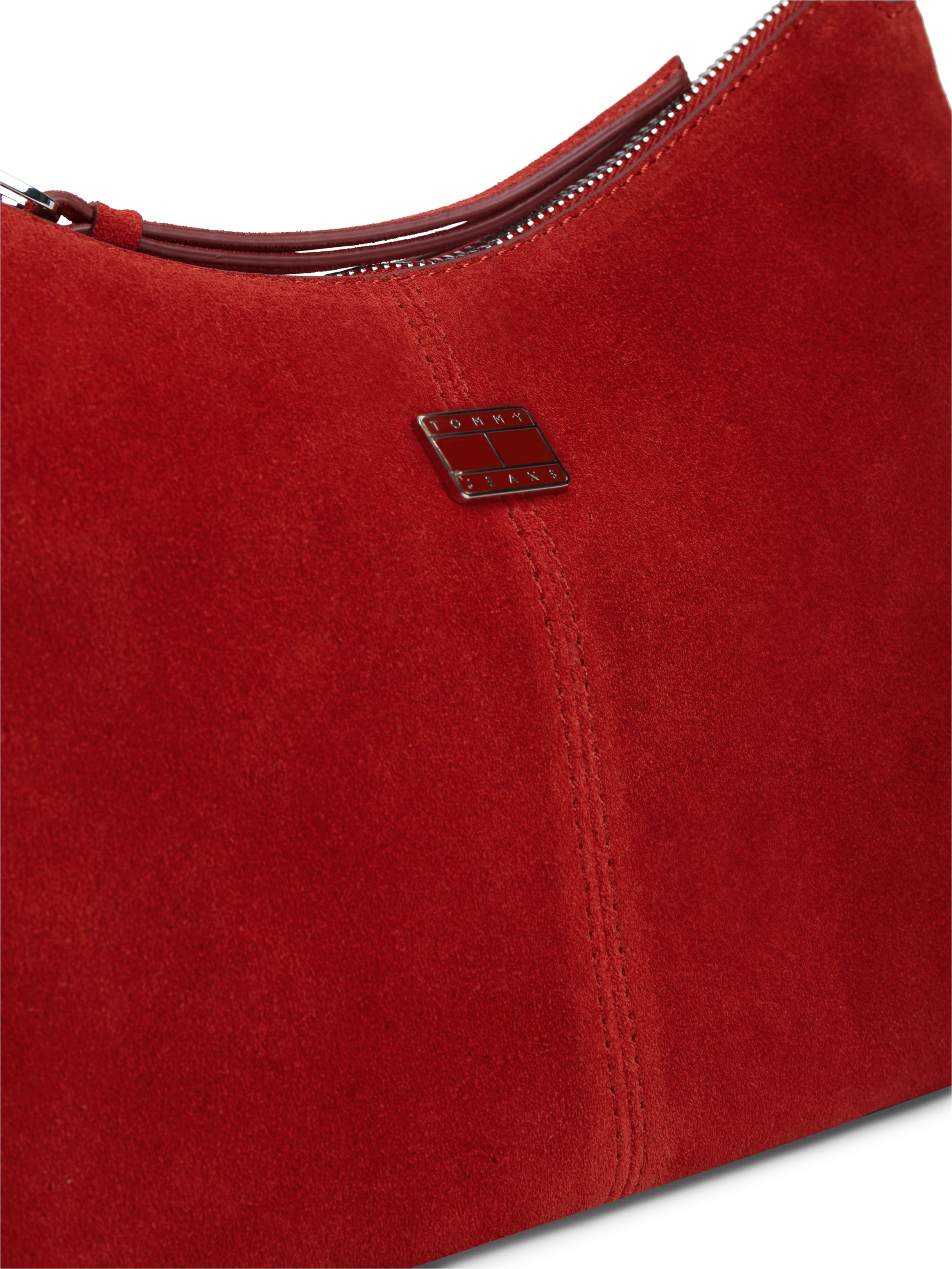 Tommy Jeans Sac à bandoulière »TJW SLOUCHY SUEDE SHOULDER BAG« sac de transport, sac bandoulière, sac à main avec couture décorative