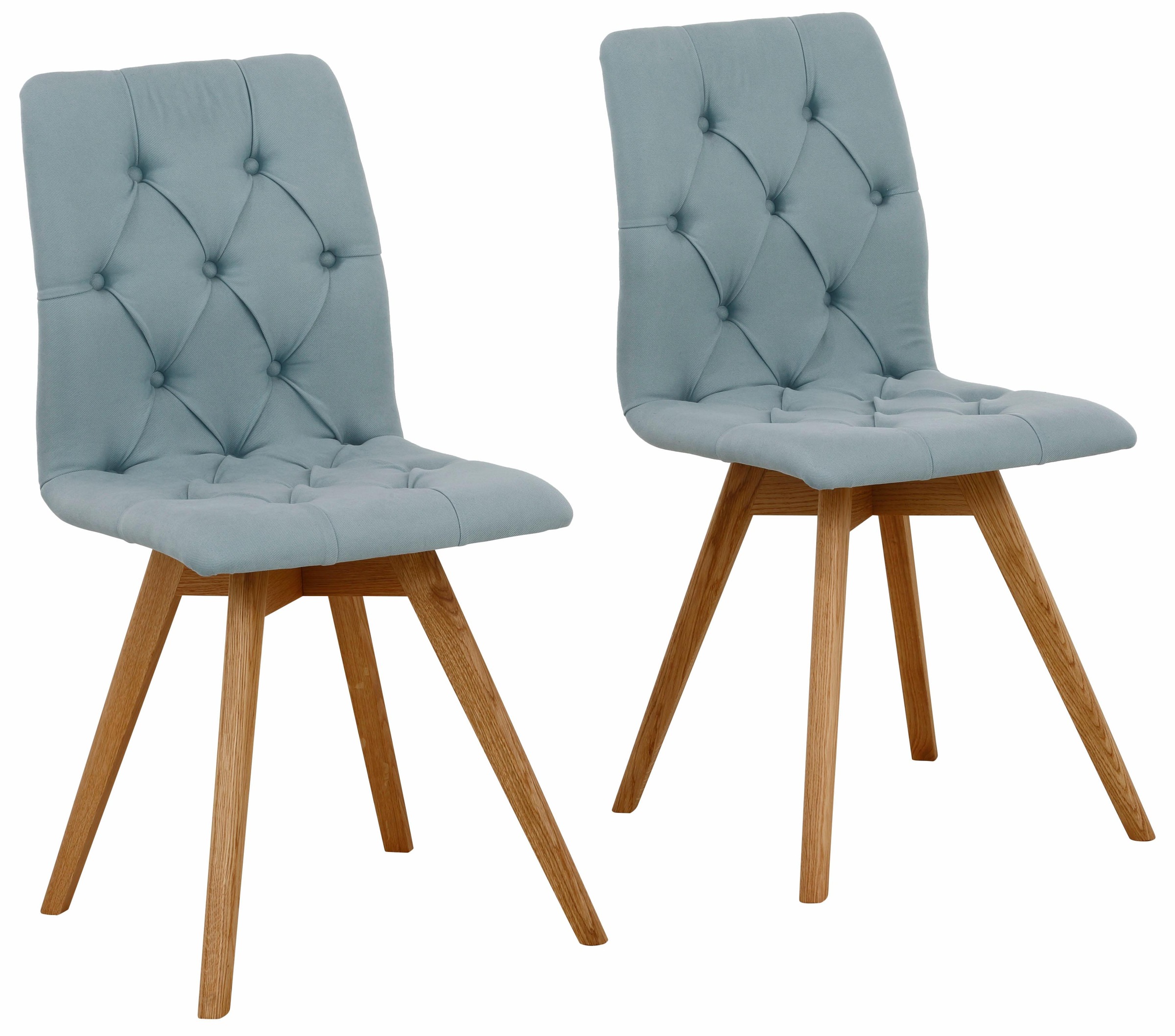 Image of andas 4-Fussstuhl »Rania«, (Set), 4 St., Struktur fein, mit Beinen in eiche oder nussbaum. Im 2er, 4er oder 6er-Set bei Ackermann Versand Schweiz