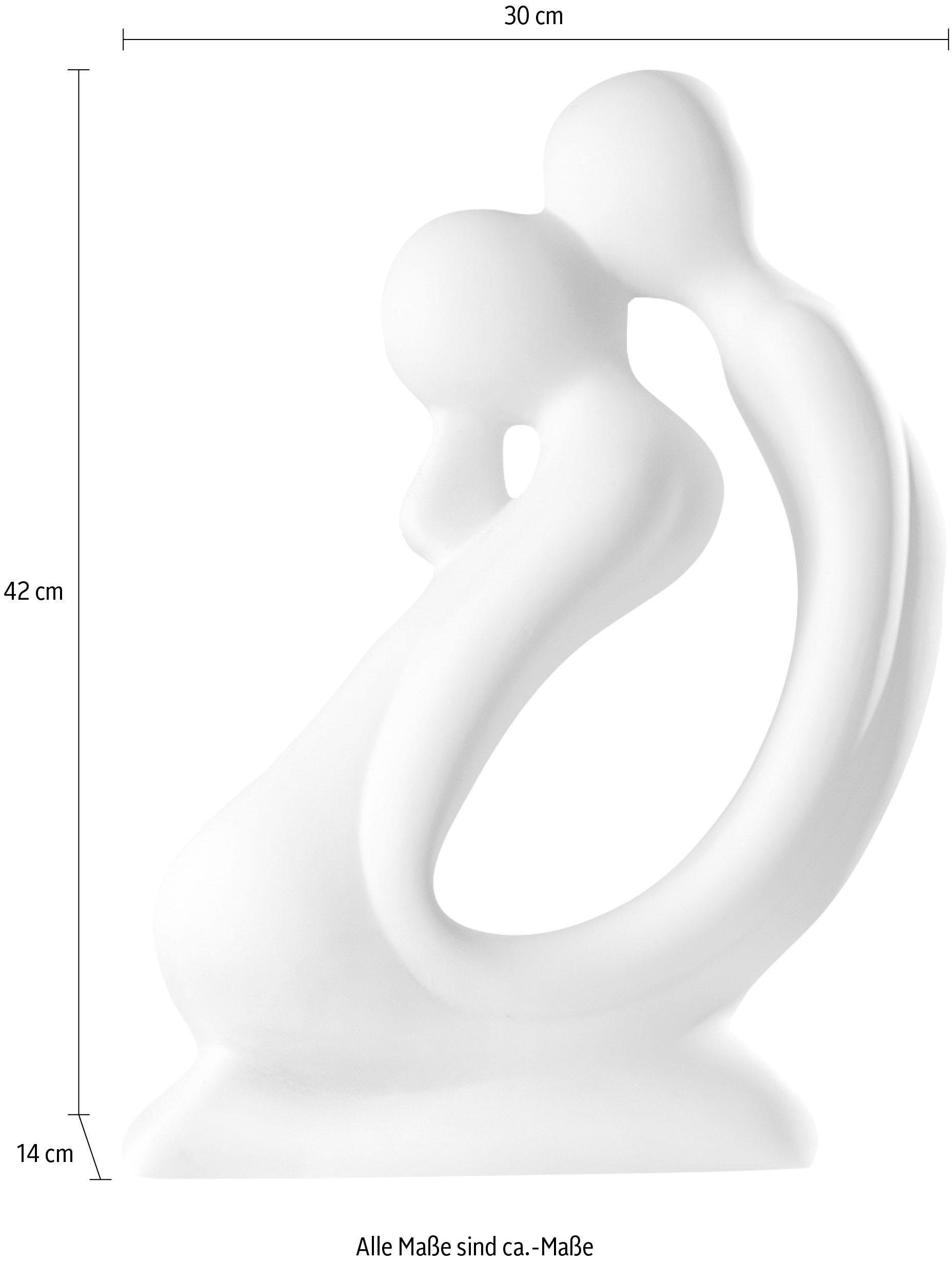 GILDE Dekofigur »Skulptur Kuss, weiss«, kaufen Höhe günstig cm, Keramik, 42 Wohnzimmer Dekoobjekt, aus handgefertigt