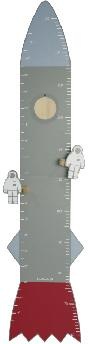 Image of EverEarth® Messlatte »Rakete«, mit verstellbaren Astronauten, FSC®- schützt Wald - weltweit bei Ackermann Versand Schweiz