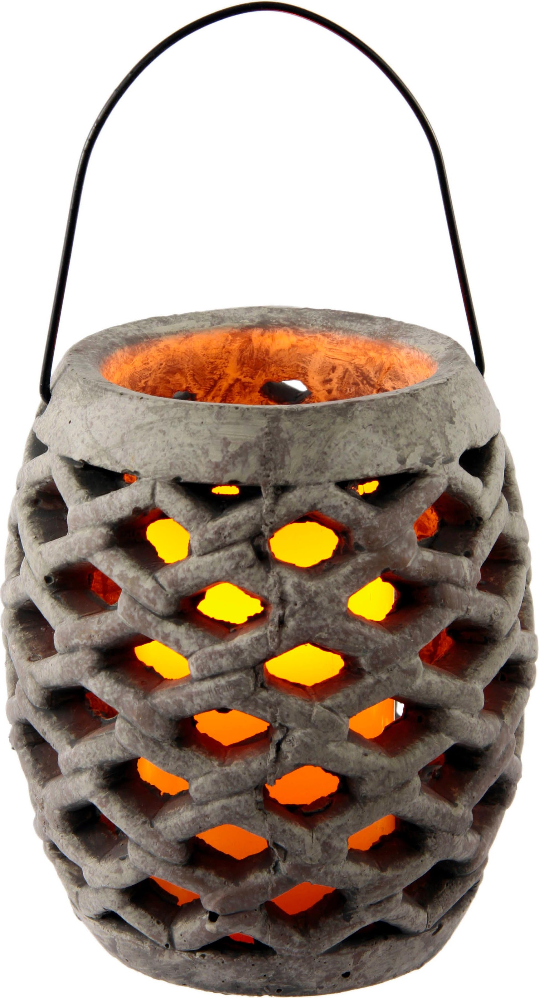 Image of I.GE.A. LED-Leuchte »Keramik Windlicht mit LED«, Masse (H): 17 cm bei Ackermann Versand Schweiz