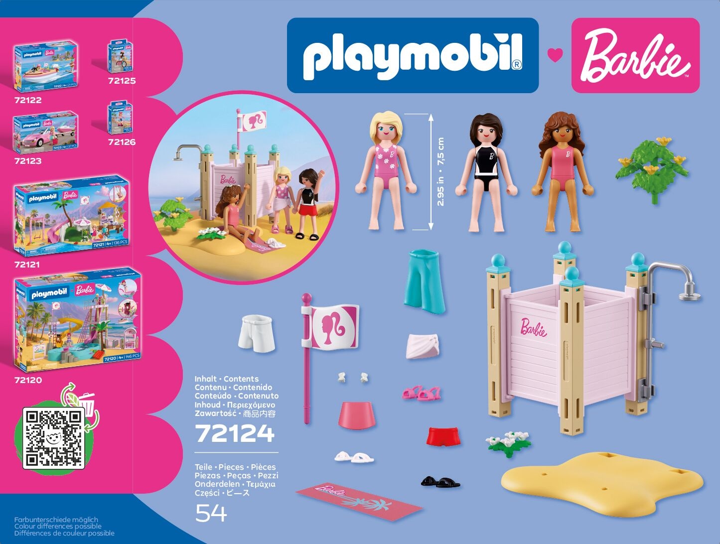 Playmobil® Jeu de construction »PLAYMOBIL x Barbie™ Strandmode (72124), Barbie™« Made in Europe