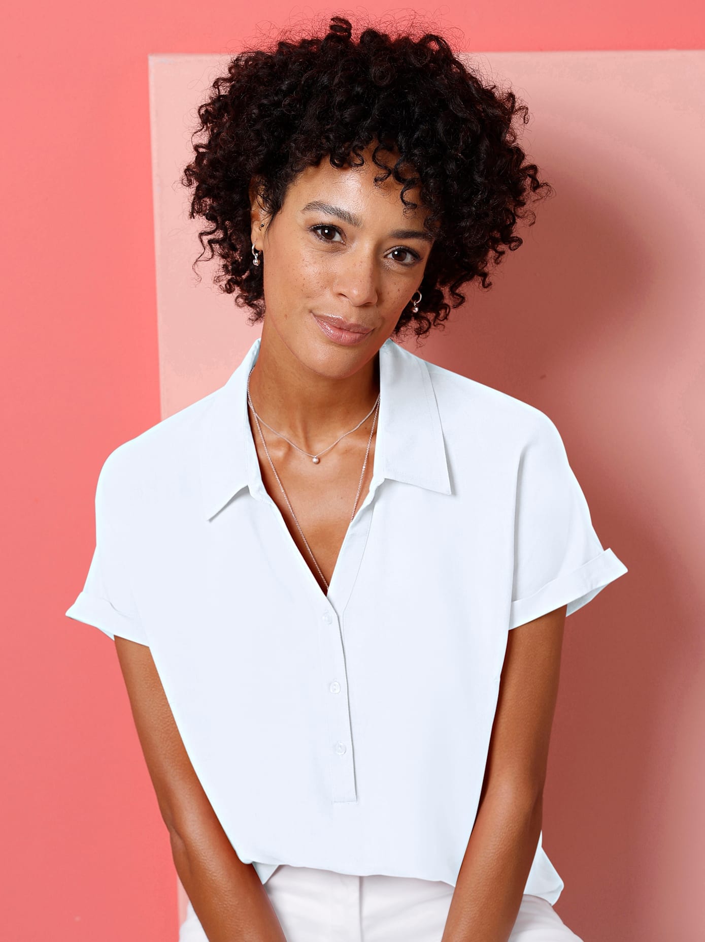 Classic Basics Kurzarmbluse