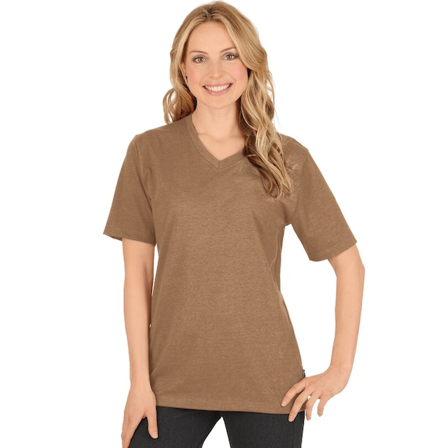 ♕ Trigema T-Shirt »TRIGEMA V-Shirt DELUXE Baumwolle« versandkostenfrei  bestellen