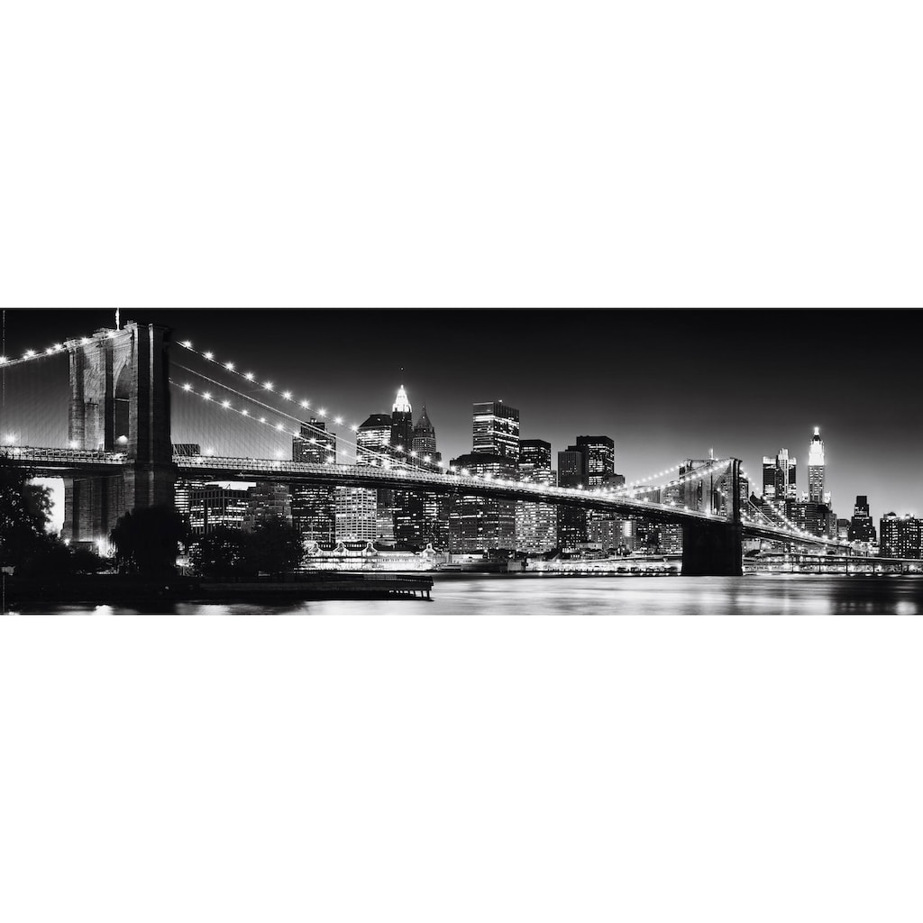 Reinders! Bild »New York - Brooklyn Bridge black &«