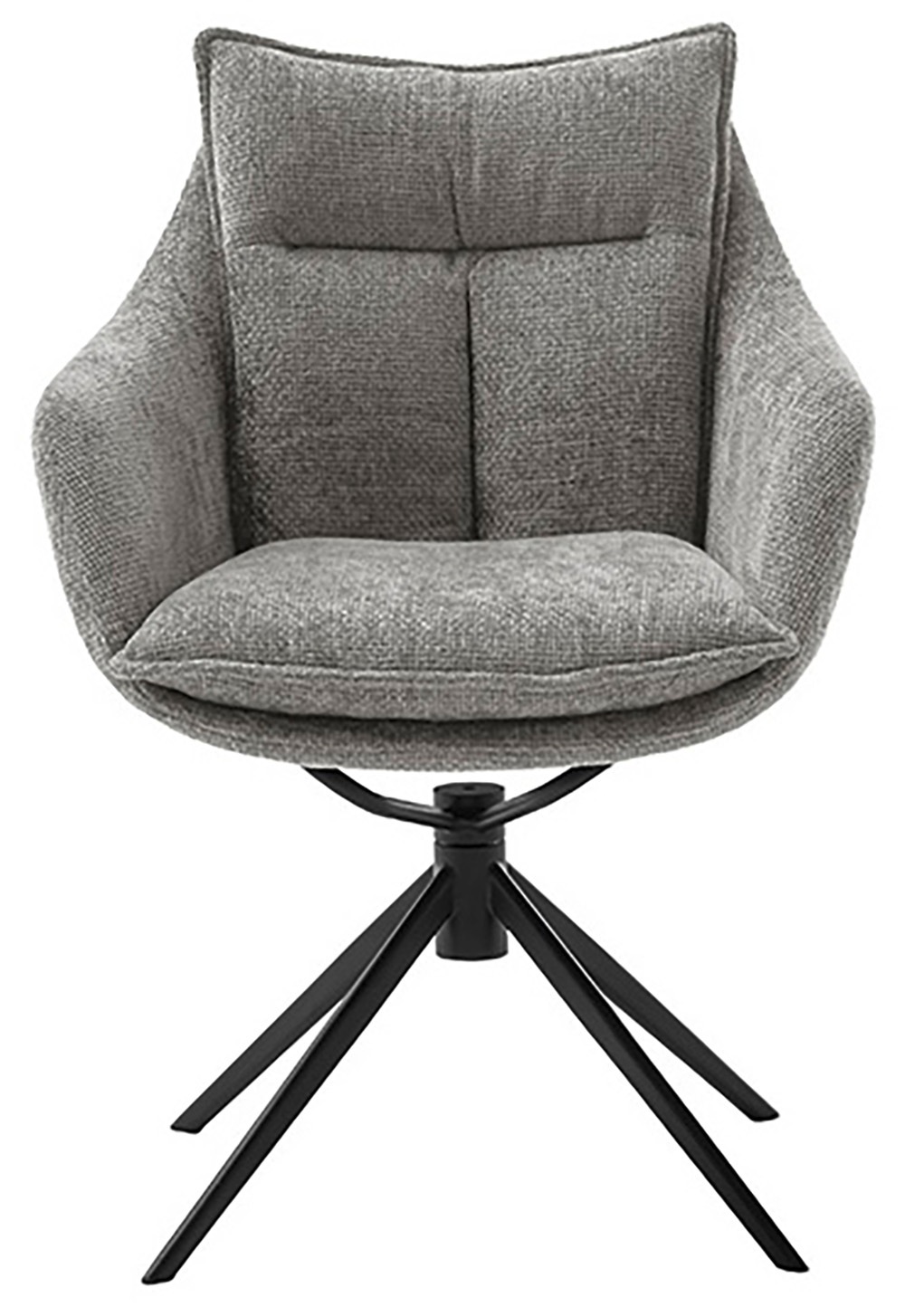 MCA furniture Esszimmerstuhl »PARKER«, Strukturstoff, (2er-Set), drehbar 360°, Dreh- & Schwingfunktion, Belastbarkeit 120 kg