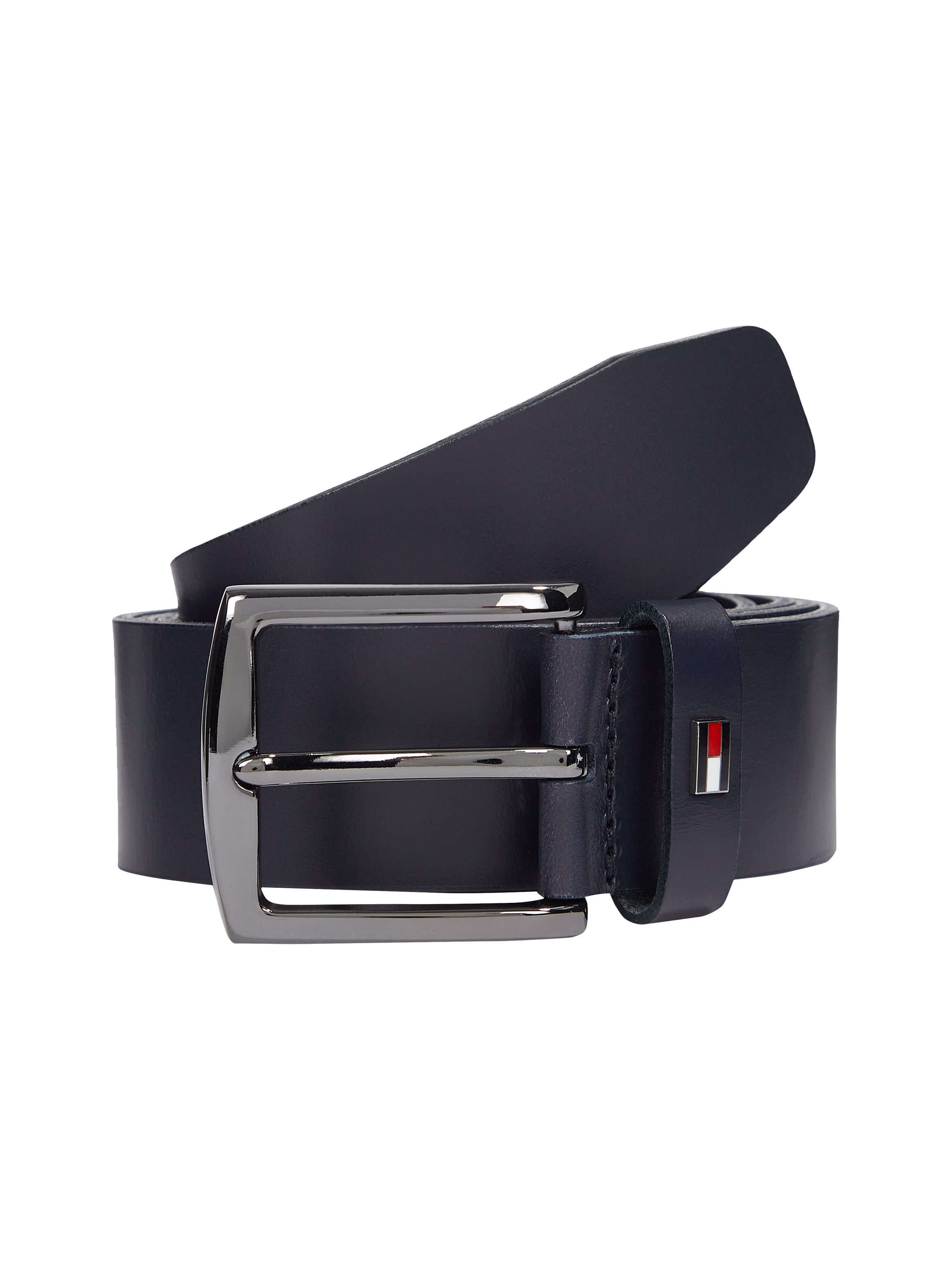 Image of Tommy Hilfiger Ledergürtel "DENTON 3.5 cm breit EXT" Einfachdornschliesse, Metalllogo