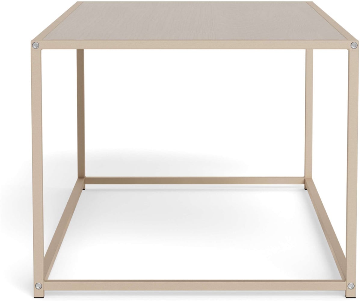 ACTONA GROUP Table basse »Seaford Kaffeetisch, Wohnzimmertisch« table basse rectangulaire, grise, avec structure en acier, 100x50x40 cm