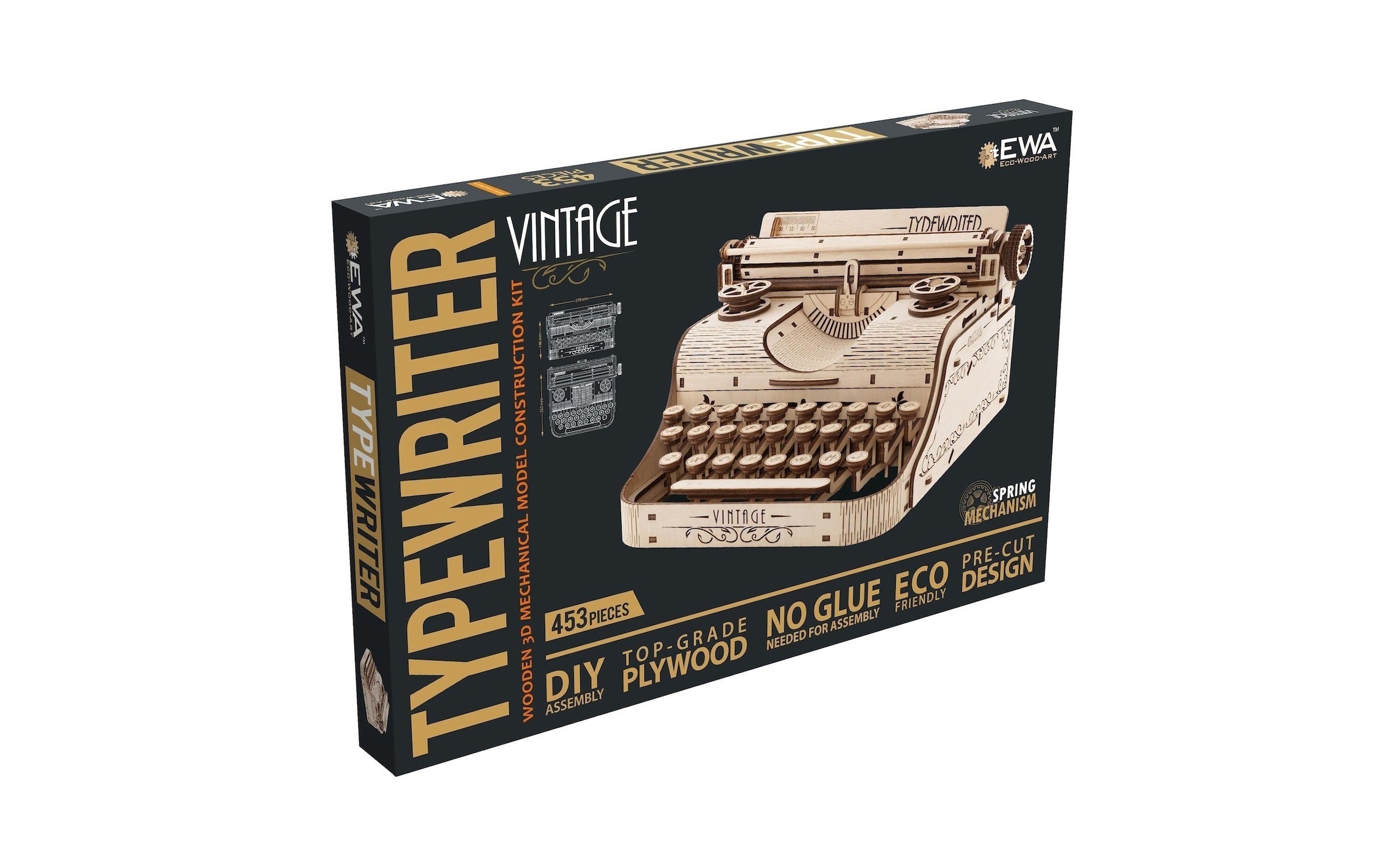   Modellbausatz »Eco-Wood-Art Schreibmaschine« 453 Stk. tlg.