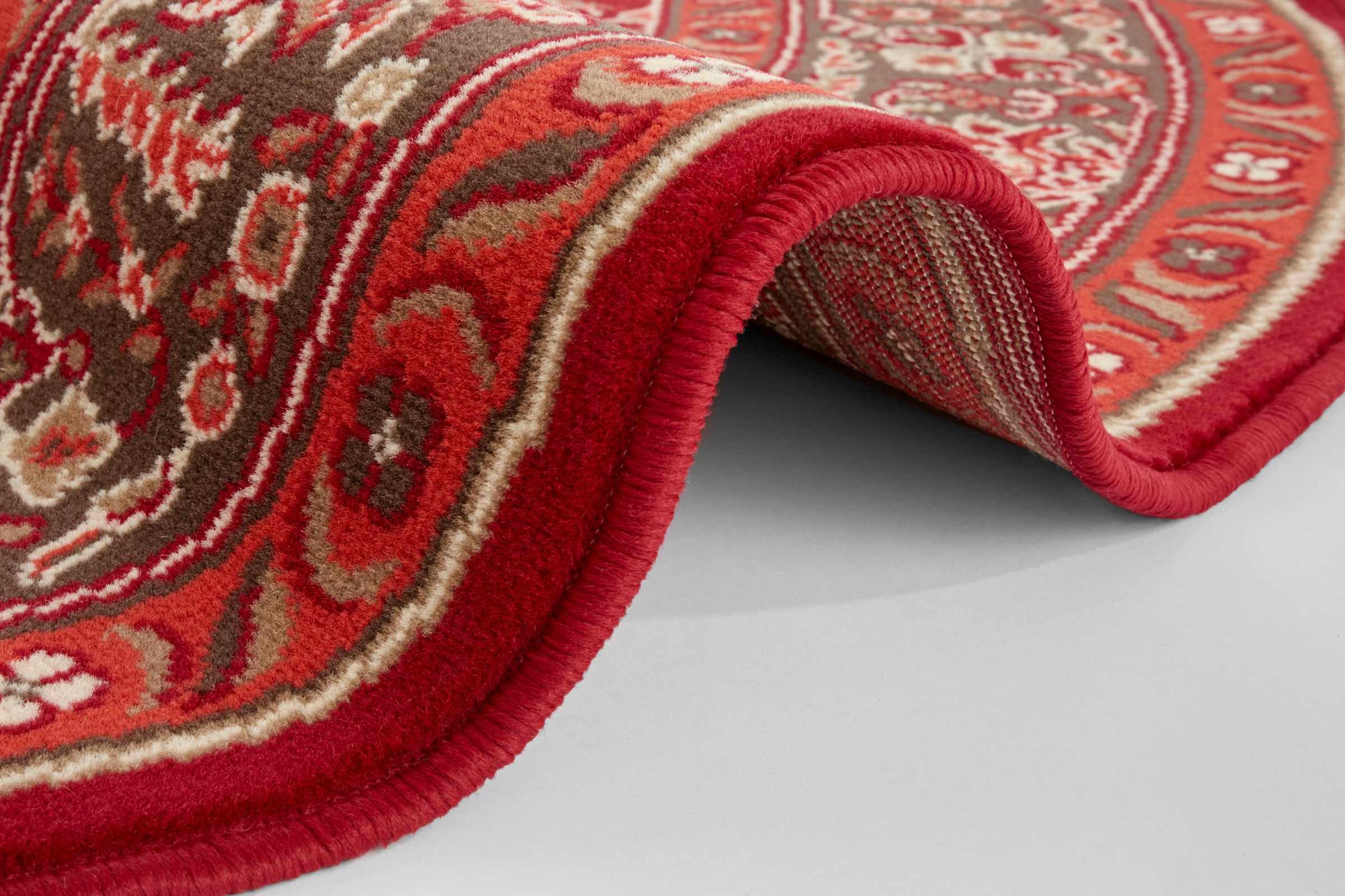 NOURISTAN Teppich »Skazar Isfahan«, rund, 9 mm Höhe, Kurzflor, Orient, Teppich, Vintage, Esszimmer, Wohnzimmer, Flur