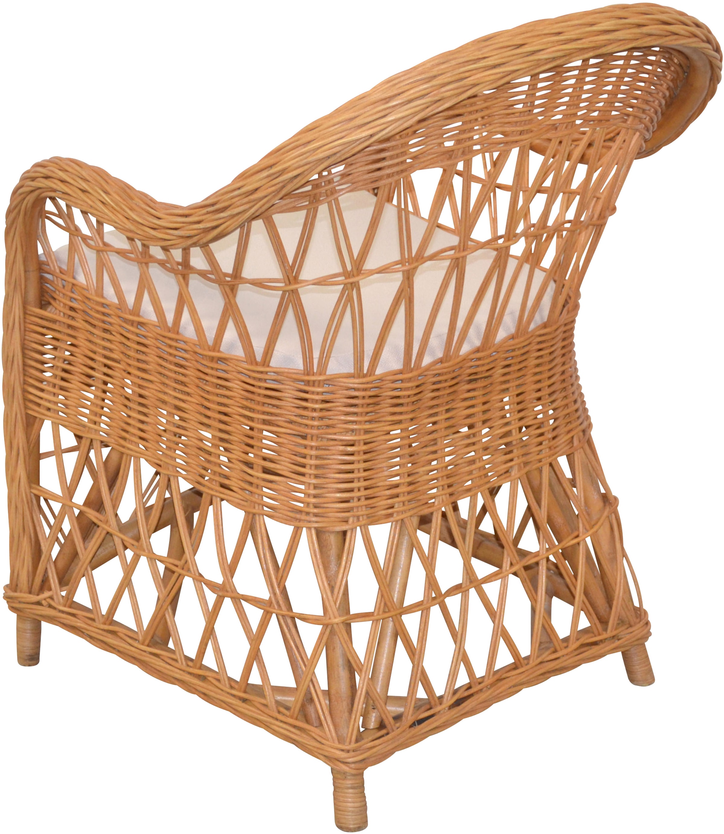 HOFMANN LIVING AND MORE Fauteuil de relaxation 1 cuis tlg. Handgeflochten