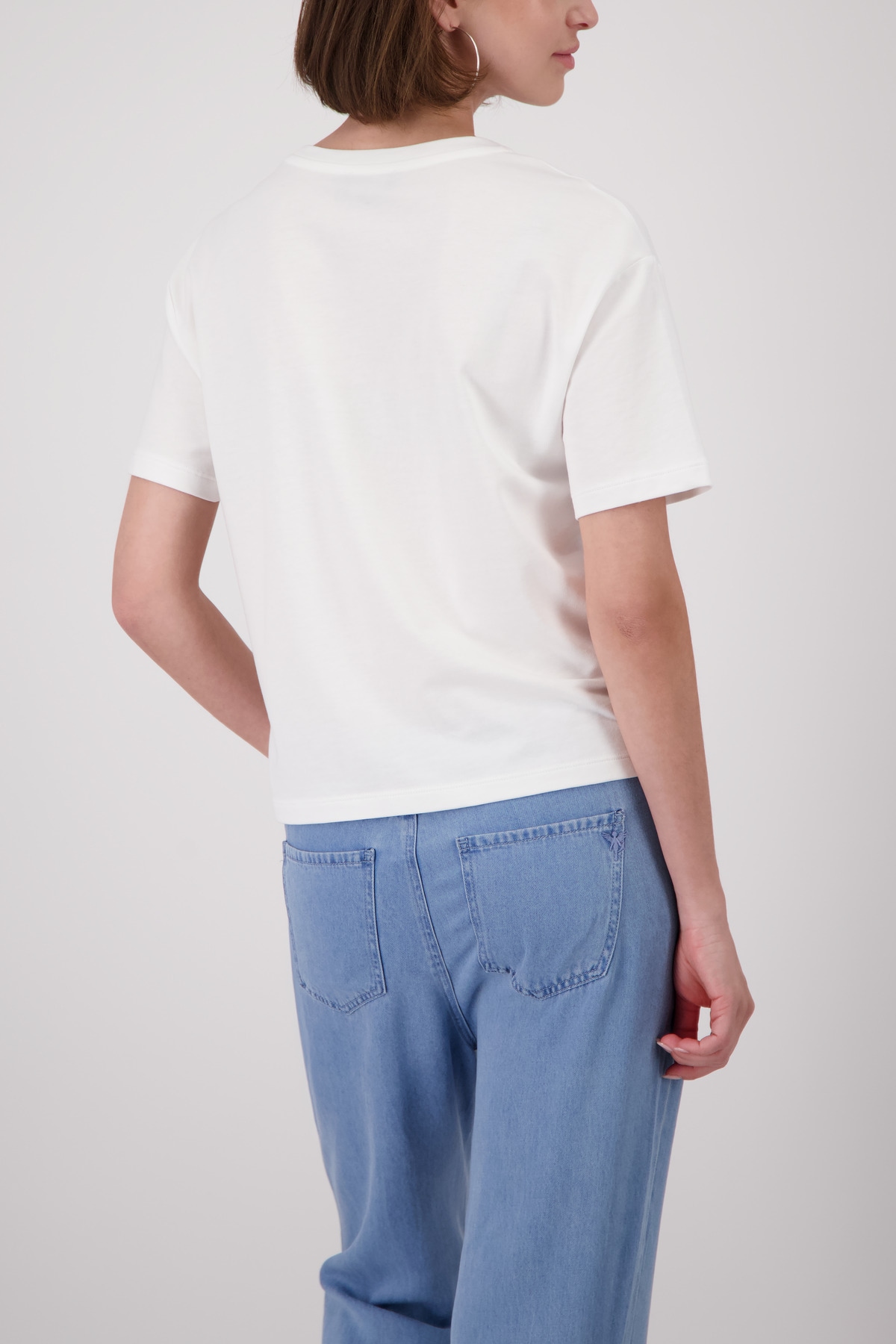 Monari Shirt à col rond »Shirt Dackel« avec impression frontale