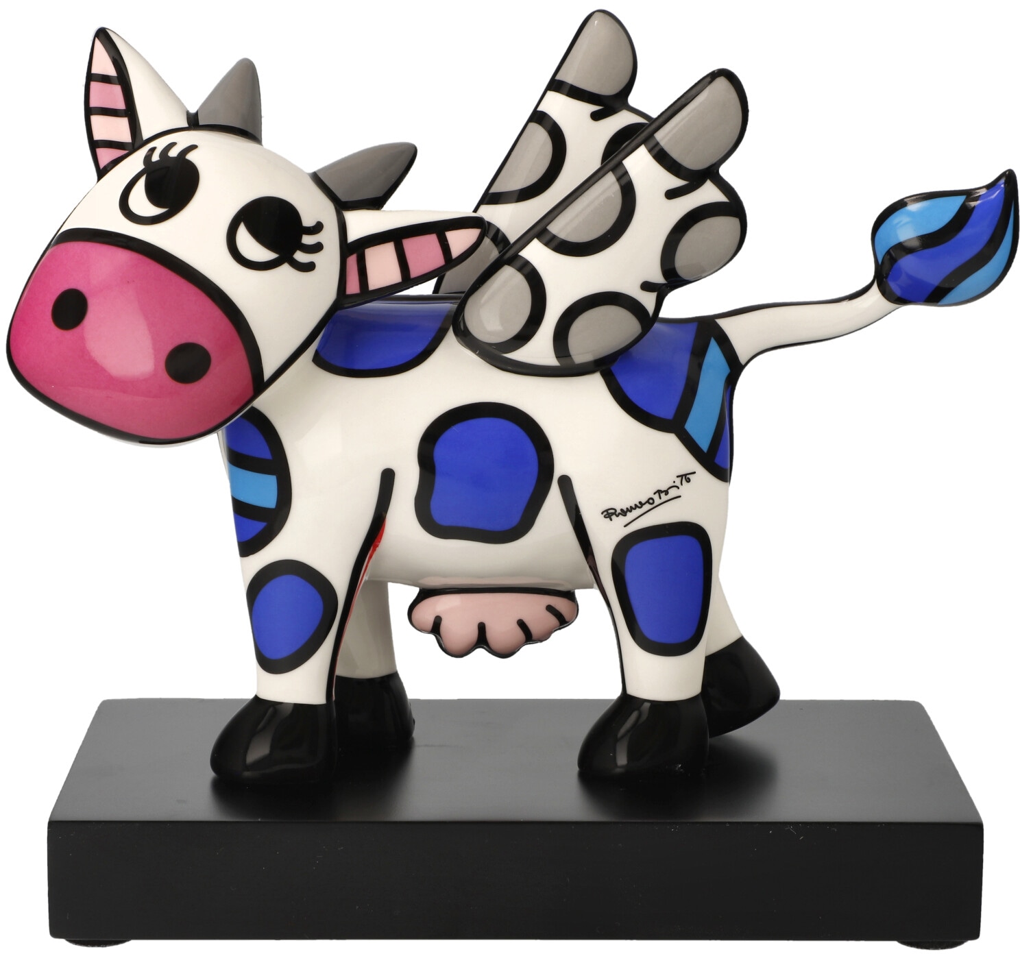 Image of Goebel Sammelfigur "Britto" Pop Art, Porzellan, Romero Britto - Flying Cow
