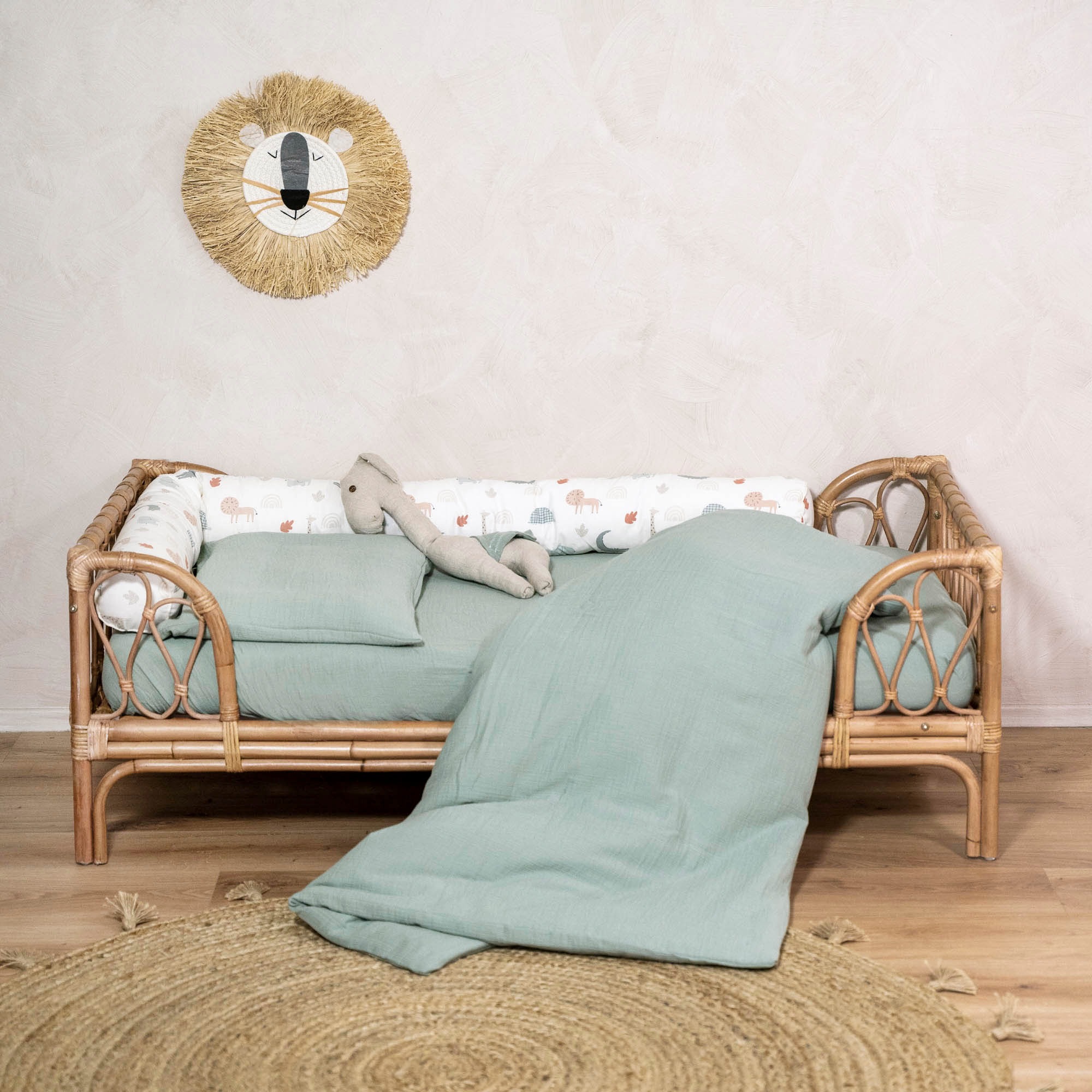 Julius Zöllner Kinderbettwäsche »Baby- und Kinderbettwäsche aus 100% Musselin«, erhältlich in den Grössen 80x80+35x40cm und 100x135+40x60cm