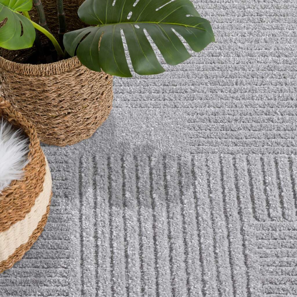 Carpet City Teppich »FLAIR177« rund 11 mm Höhe Kurzflor-Teppich, Skandi-Stil, Wohnzimmer