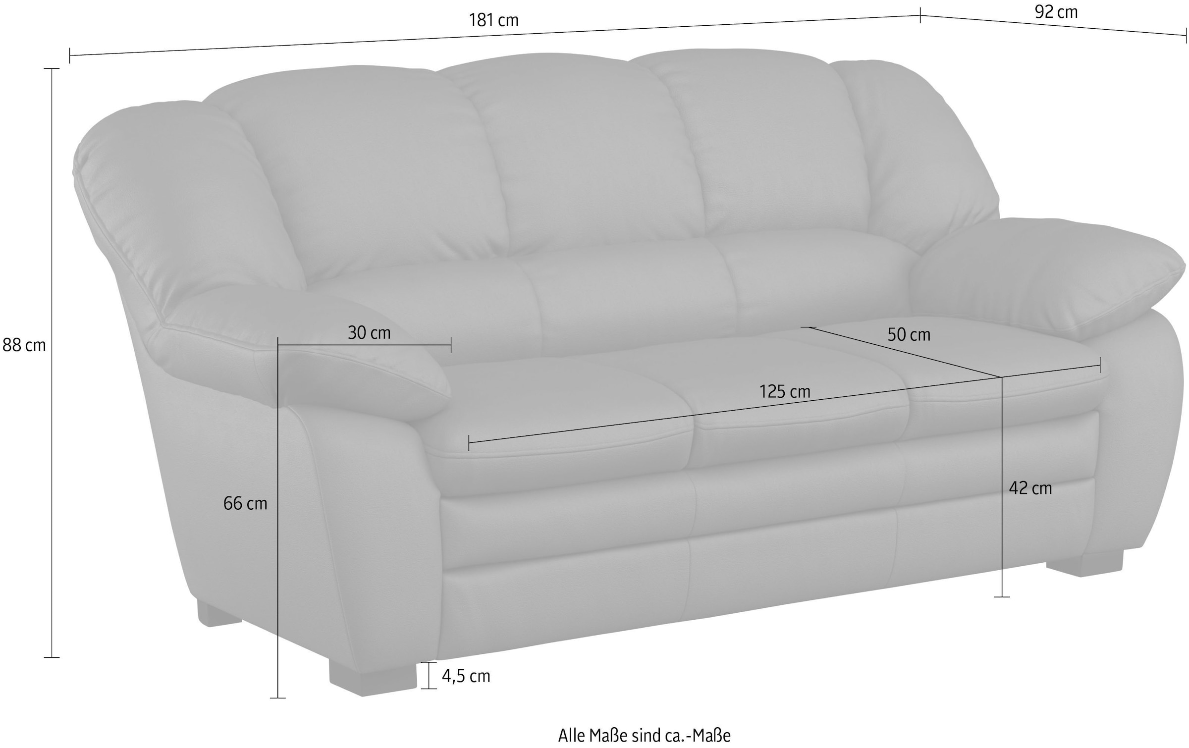 COTTA 2,5-places »Casino« Polstergarnitur, auch als Set erhältlich
