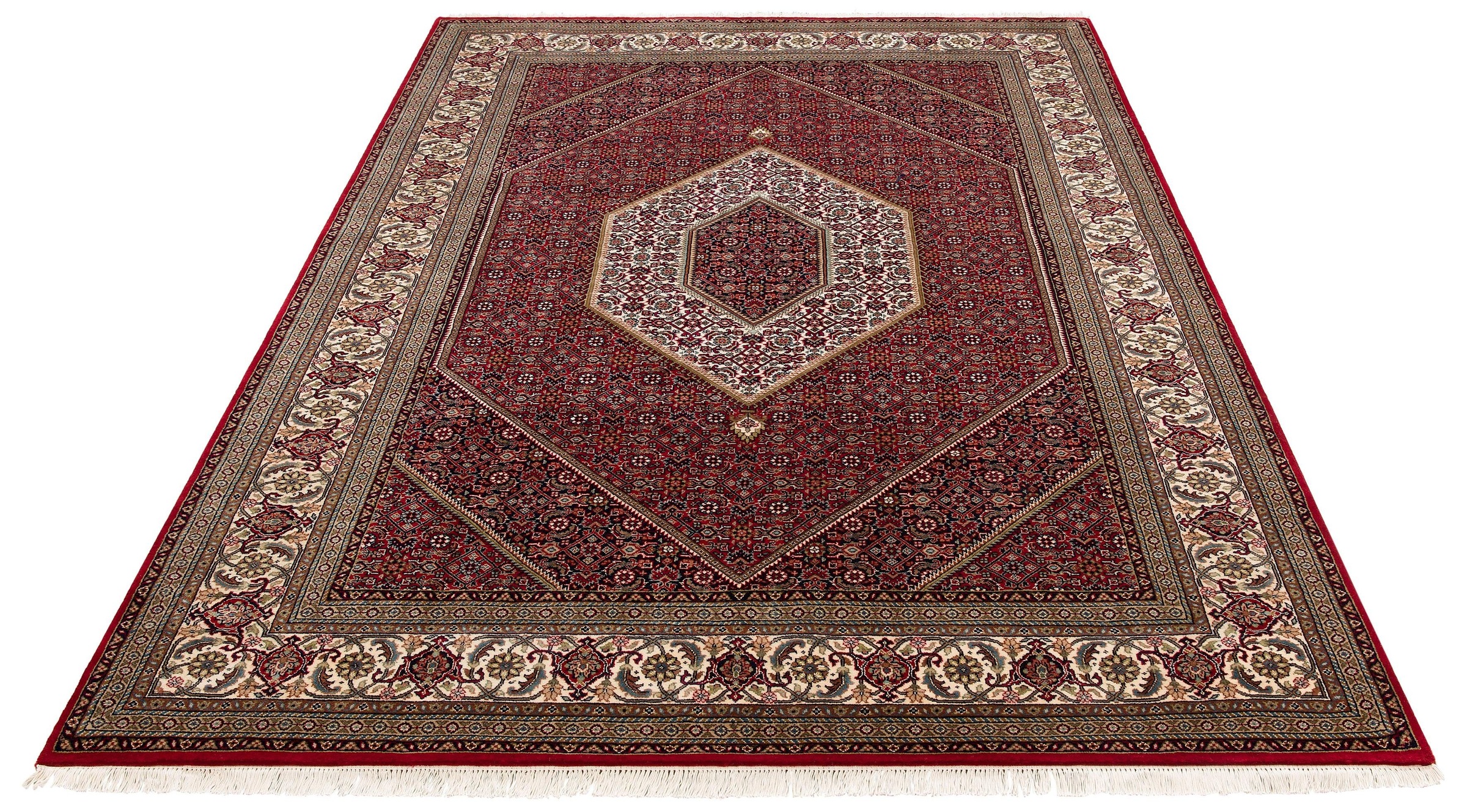 Image of Home affaire Orientteppich »Chandra«, rechteckig, 12 mm Höhe, handgeknüpft, mit Fransen, ideal im Wohnzimmer & Schlafzimmer bei Ackermann Versand Schweiz