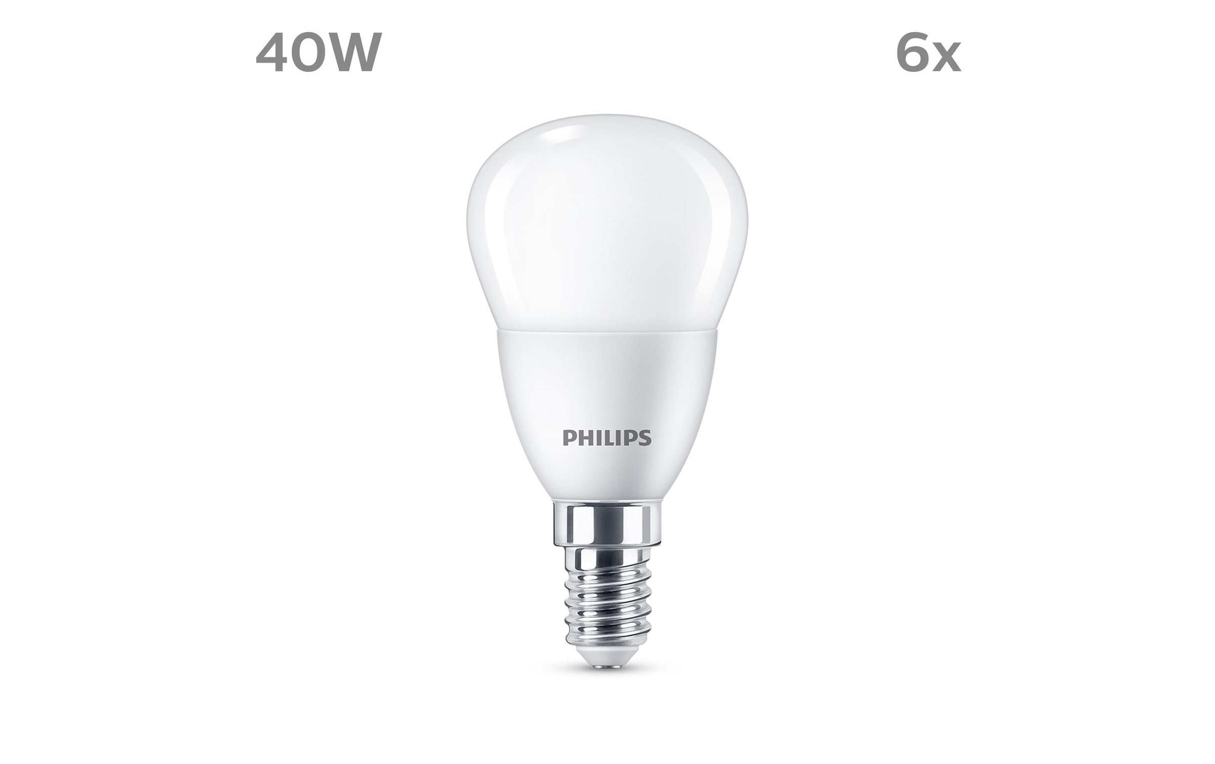 Philips LED-Leuchtmittel »(40W), 4.9W, E14, War«, E14, Warmweiss
