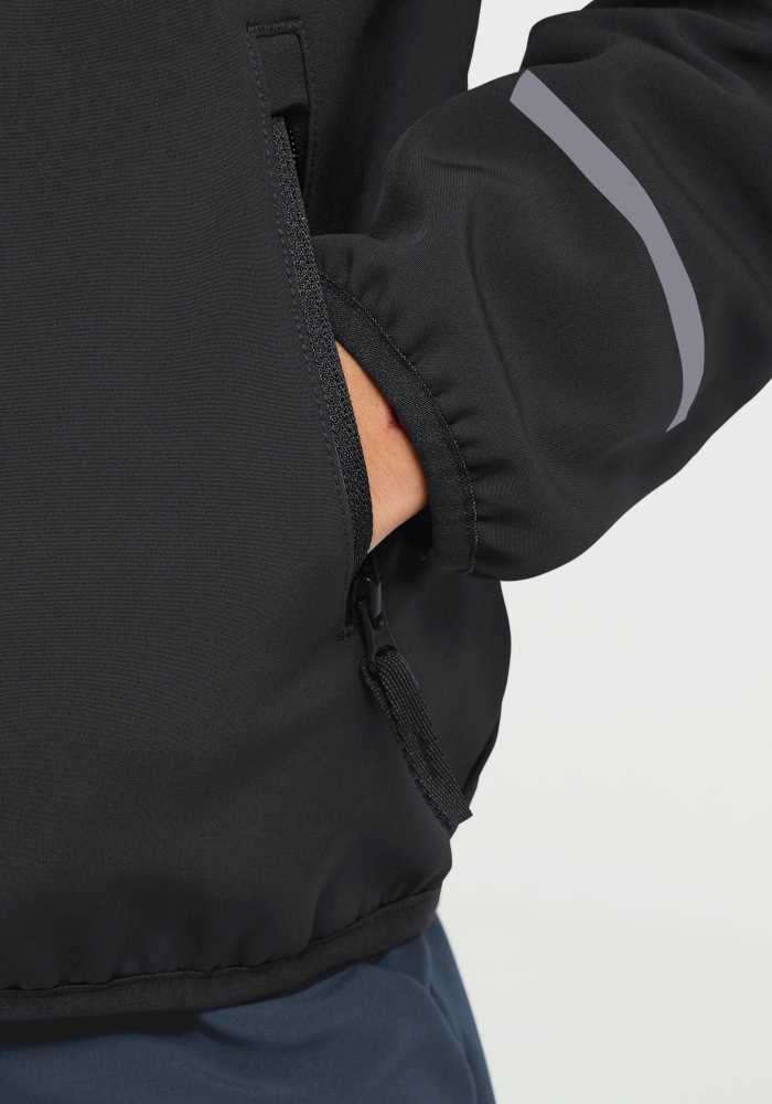Jack Wolfskin Veste softshell »FOURWINDS JKT K« déperlant, coupe-vent, avec fermeture éclair