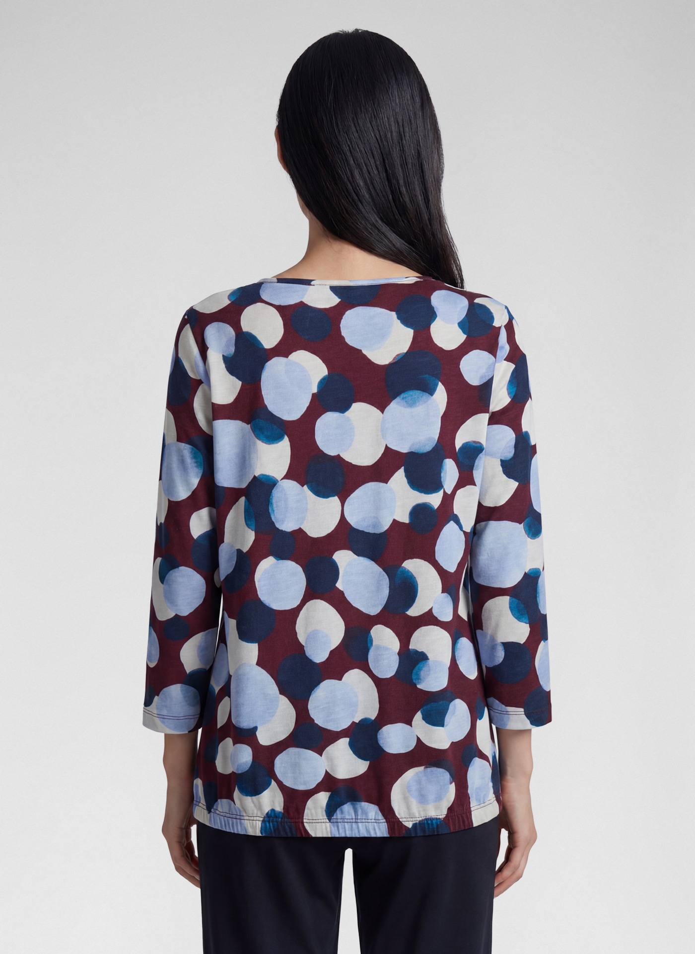 Rabe 3/4-Arm-Shirt mit grafischem Muster