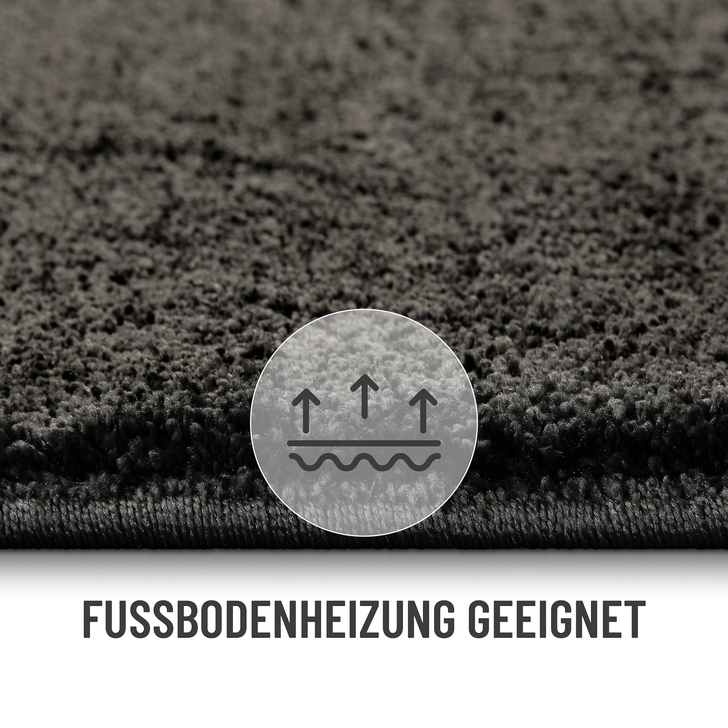 Wecon home Basics Hochflor-Teppich »Nova«, quadratisch, 25 mm Höhe, Shaggy, gewebt, Läufer, robust, Wohnzimmer, Schlafzimmer