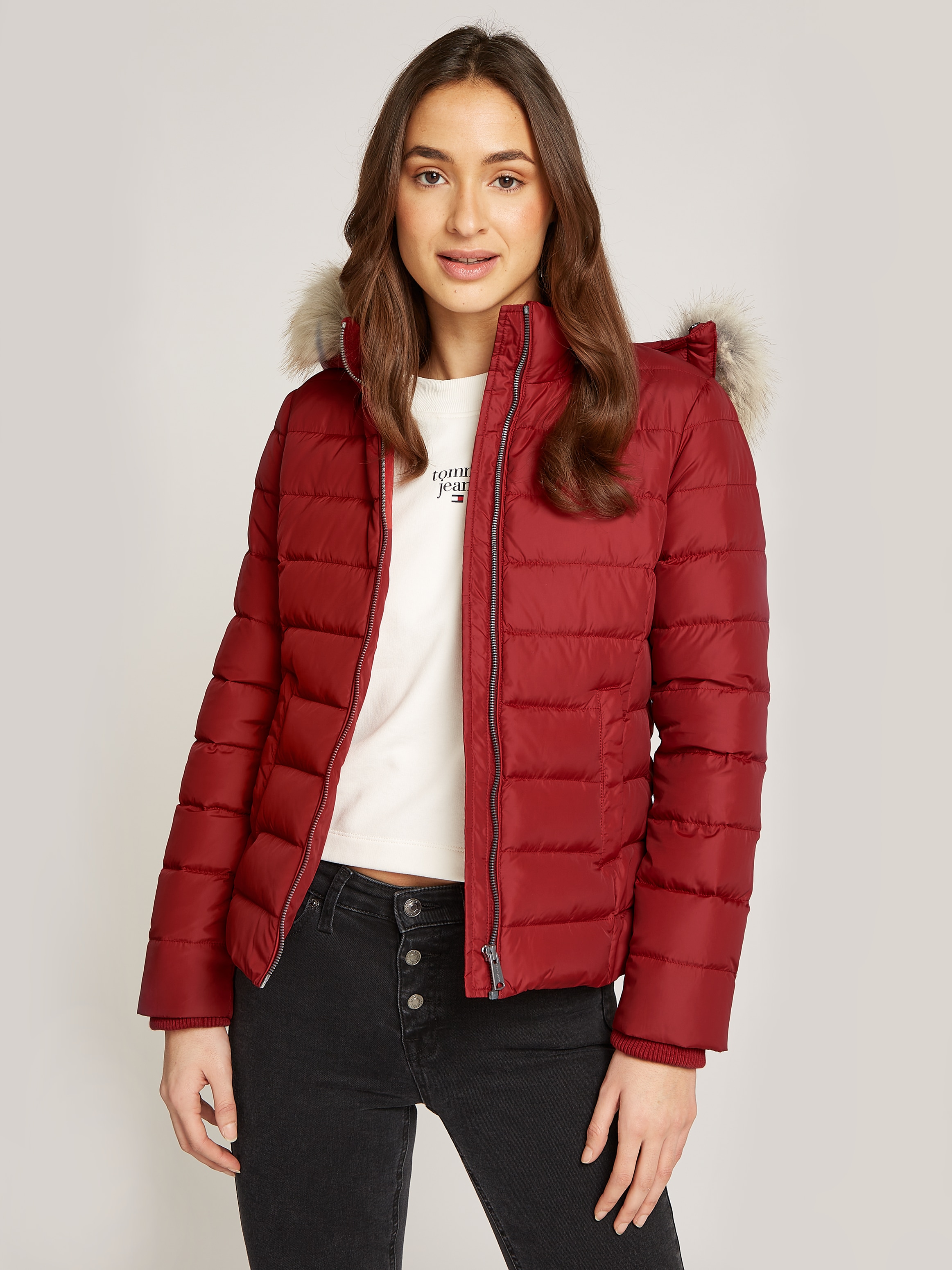 Steppjacke »TJW BASIC HOODED DOWN JACKET EXT«, mit Kapuze, in Grossen Grössen, mit Kapuze