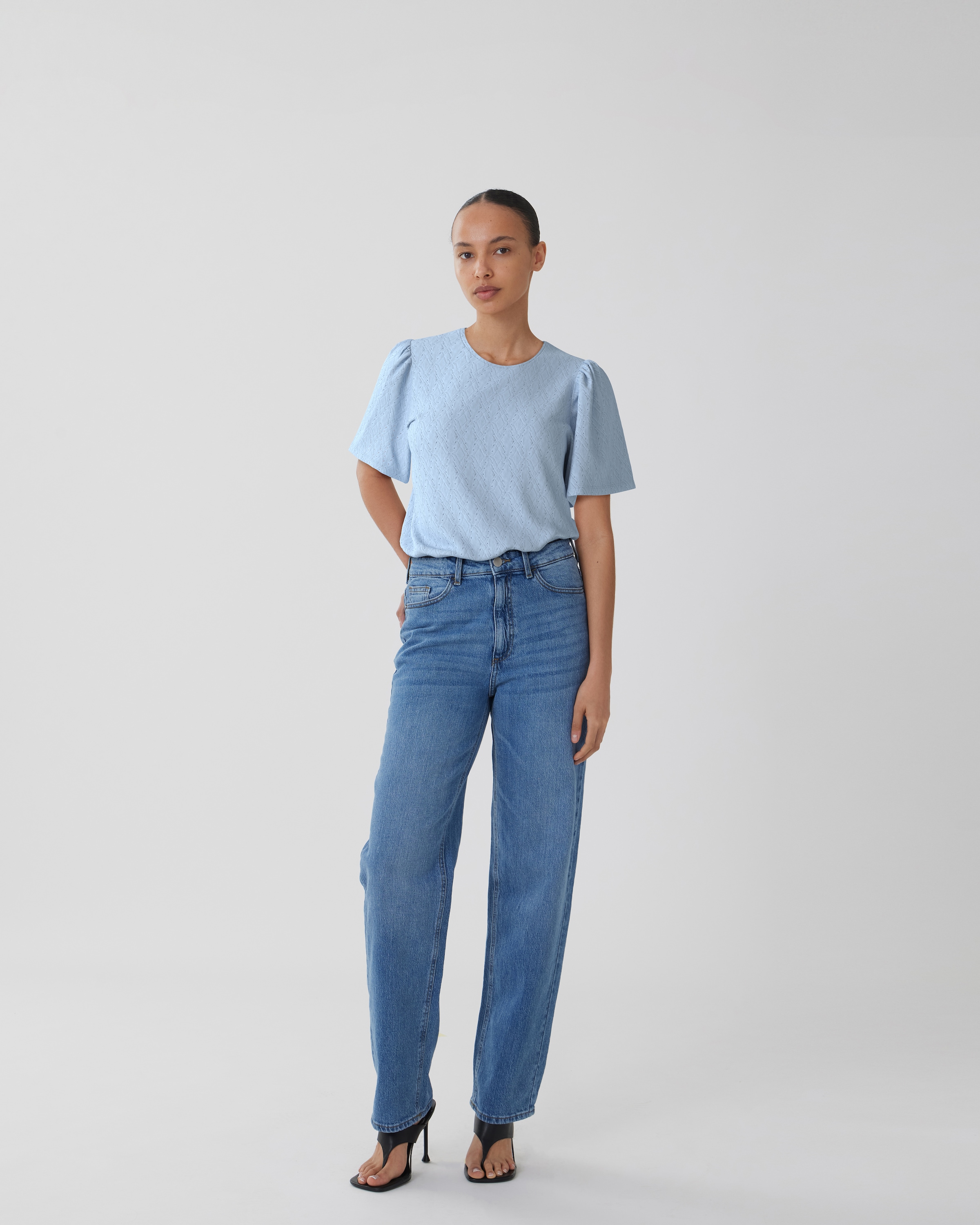 Vila Shirt à col rond »VIBELLI O-NECK S/S TOP - NOOS«