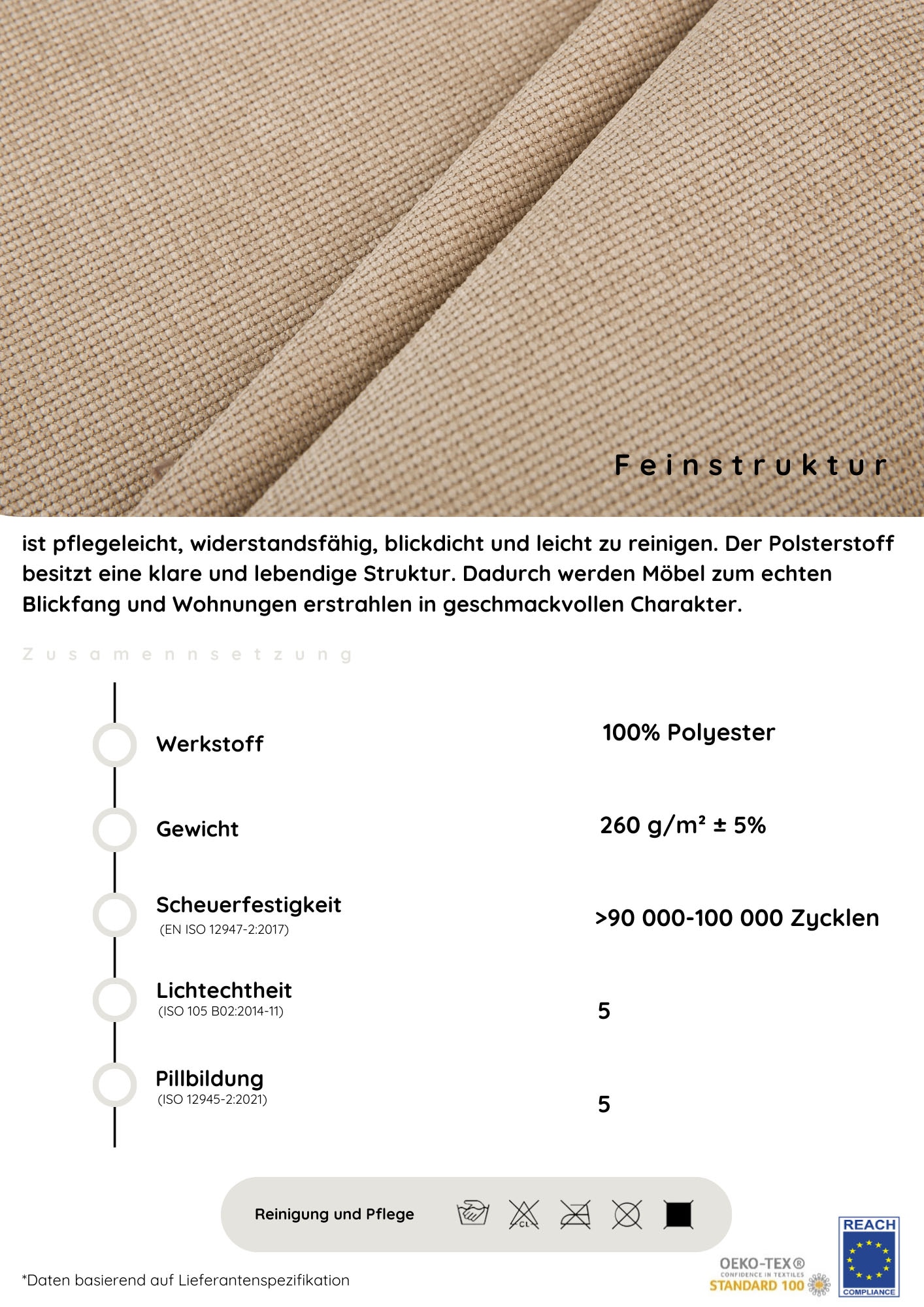 COLLECTION AB Wohnlandschaft »XL-Josy U-Form, Breite 313 cm, Flachgewebe, Struktur, Kunstleder«, inkl. Bettfunktion, Bettkasten, mit 4 gleich grossen Rückenkissen
