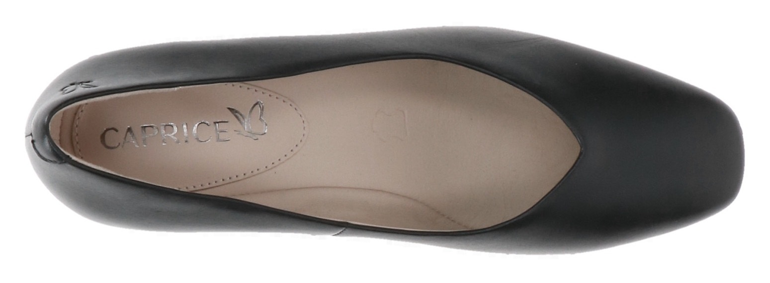 Caprice Pumps, Abendschuh, Festtagsschuh, Blockabsatz, in modischer Karreeform