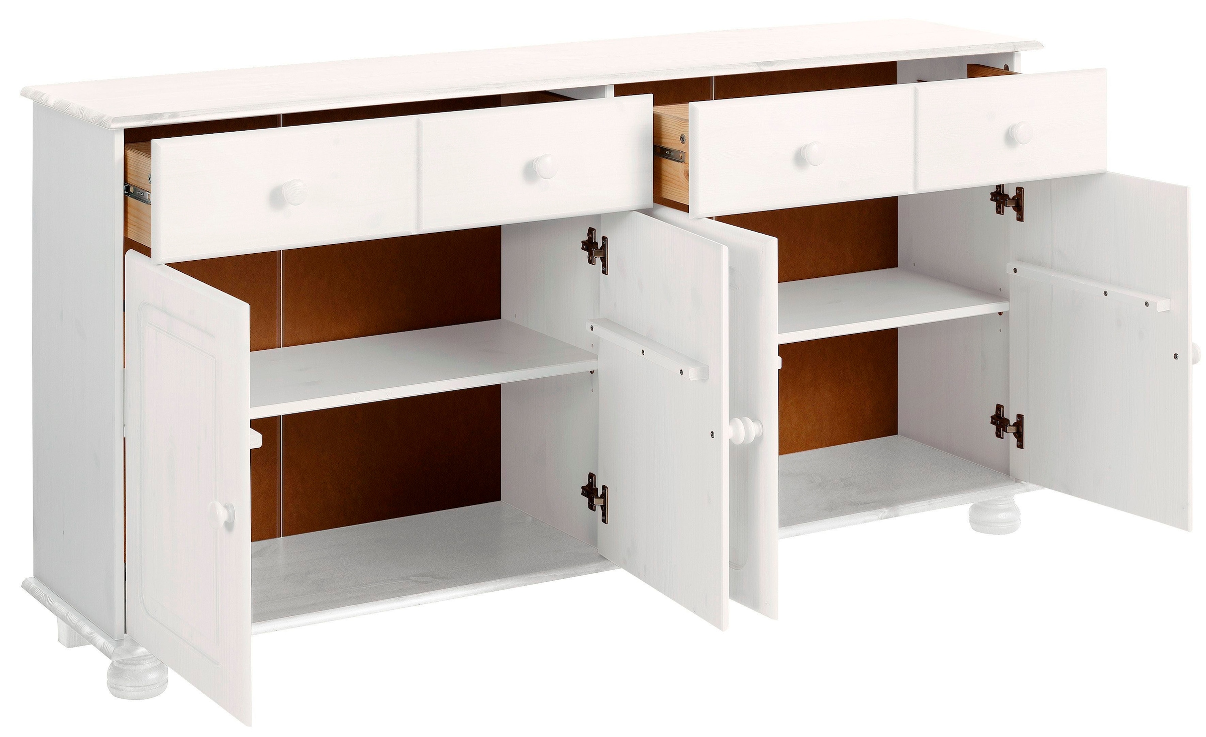 Home affaire Sideboard »Mette«, Kommode aus massivem Kiefernholz, Breite 156 cm