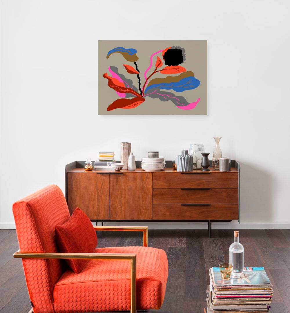 Image of Komar Leinwandbild "Flirt - Grösse 60 x 90 cm" Natur 1 Stk. tlg. Keilrahmenbild mi Echtholzrahmen