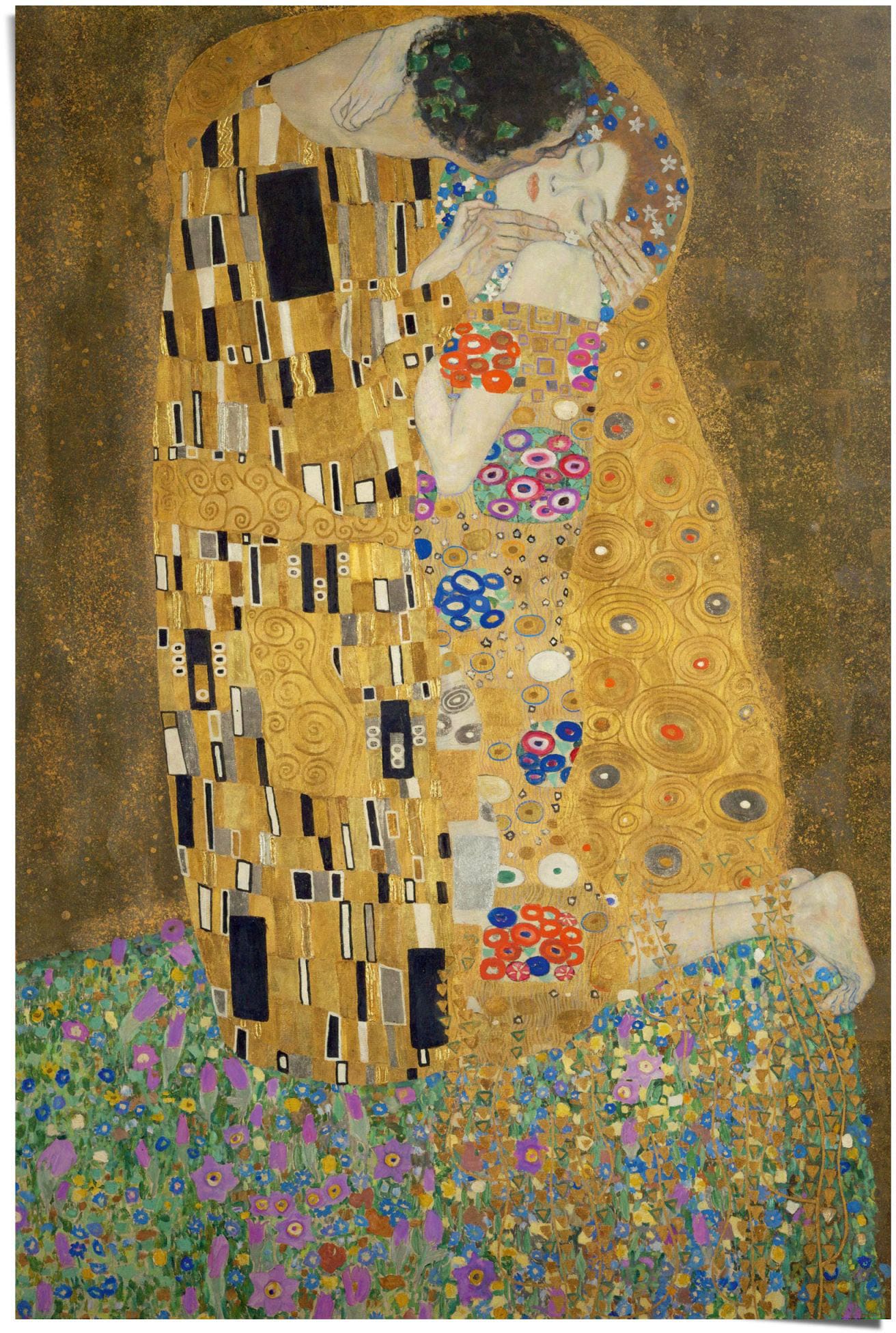 Image of Reinders Poster "Poster Der Kuss Gustav Klimt" Kunst 1 Stk. tlg.