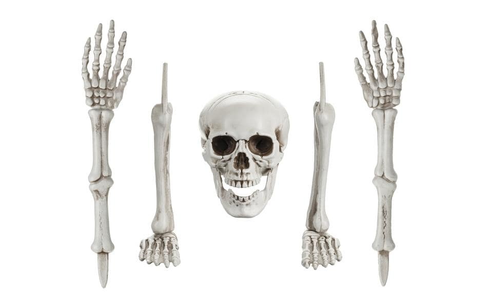 Image of partydeco Dekofigur "Halloweenfigur Skelett 5-teilig"