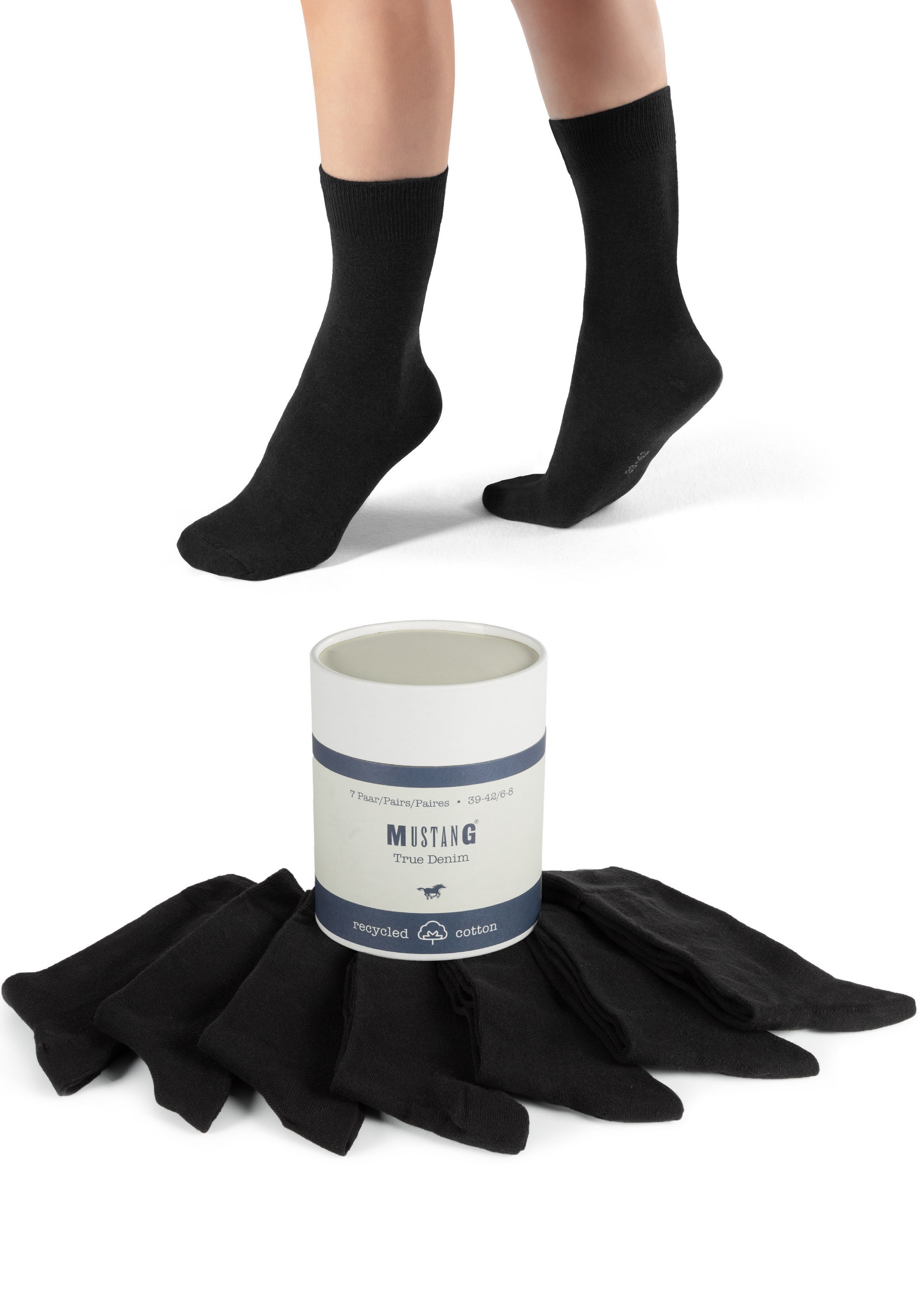 Image of MUSTANG Socken "casual" 7 Stk. tlg. mit weichen Zehennähten