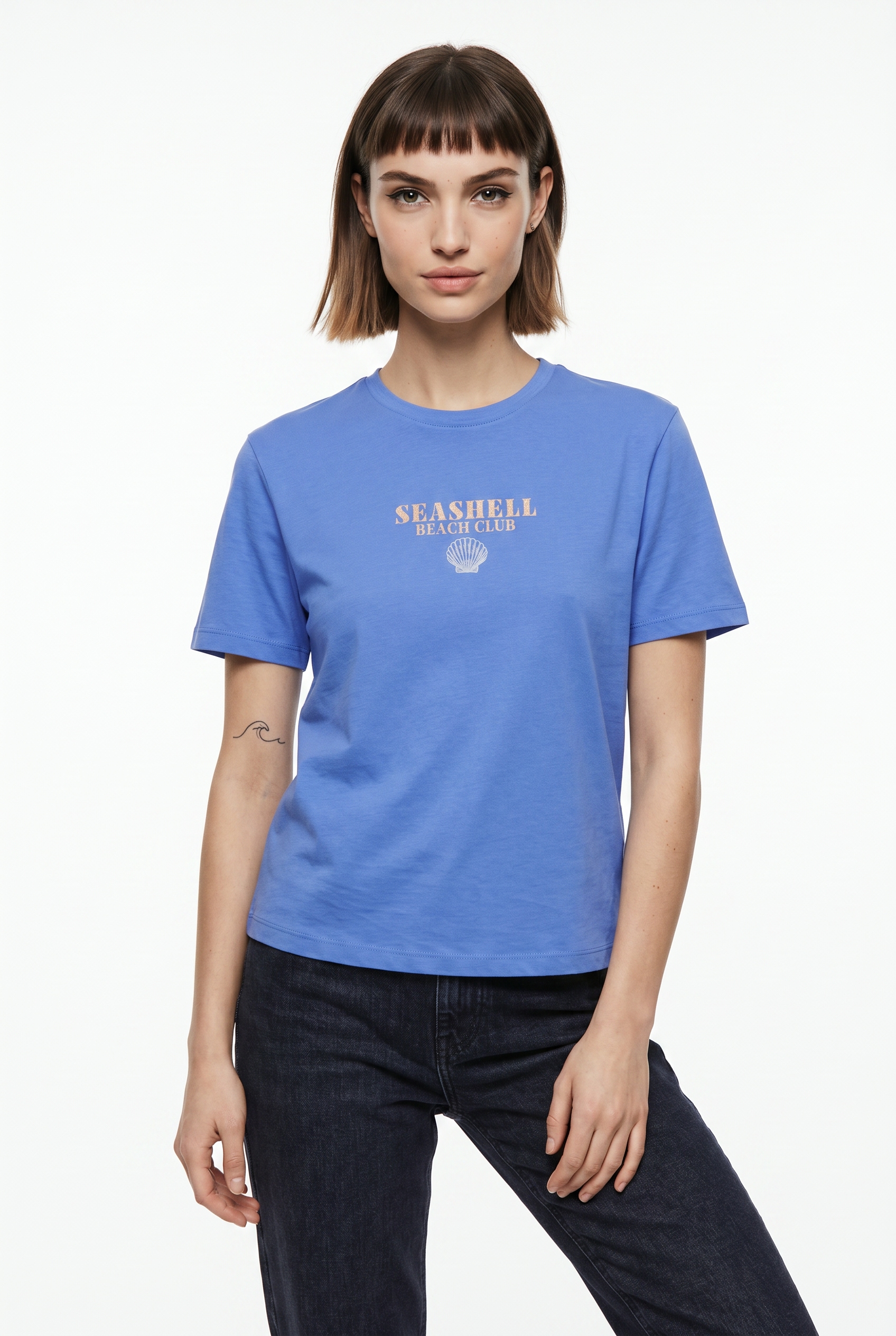 Image of ONLY Kurzarmshirt "ONLDINA S/S CLUB TOP BOX JRS" Baumwolle, regular fit, Rundhals