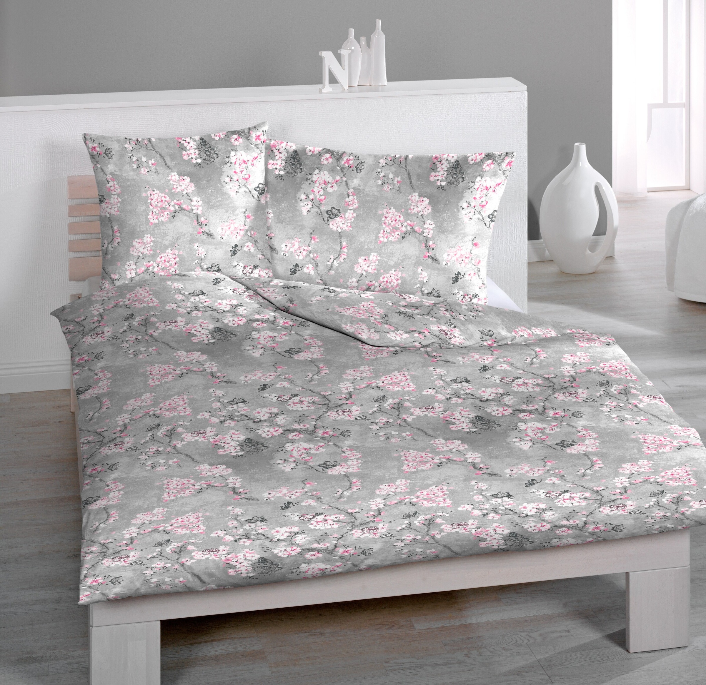 HOME FASHION Kissenbezug »Japan 4, 100 % Baumwoll-Satin«, (1 St.)